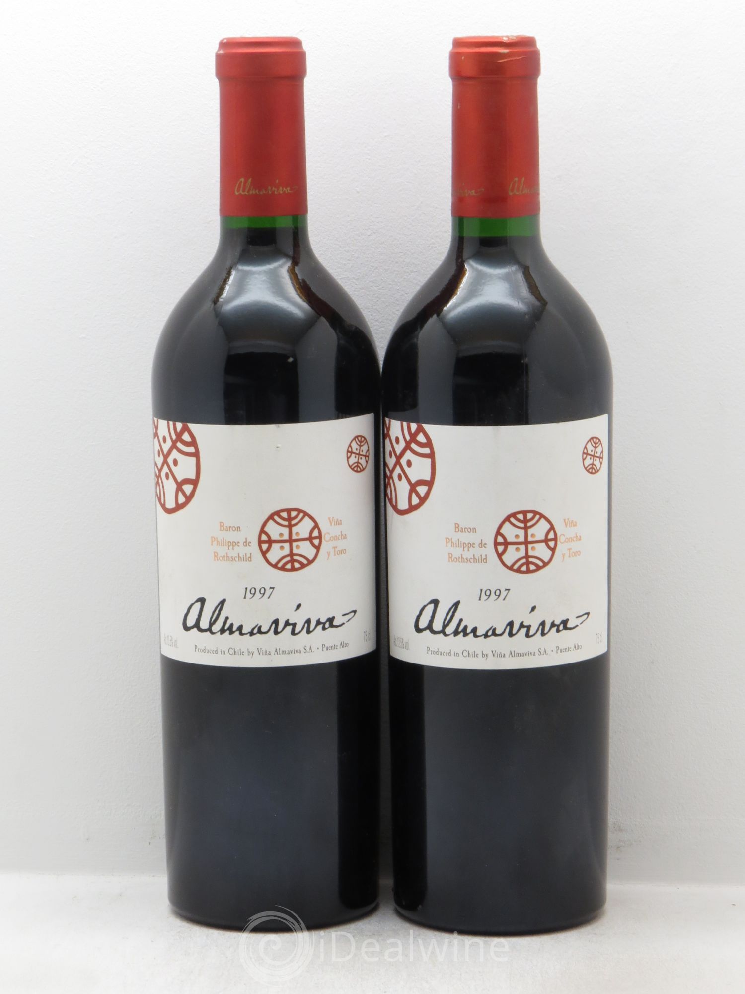 Chili Almaviva Baron P. de Rothschild Concha y Toro 1997 - Lot de 2 bouteilles - 0