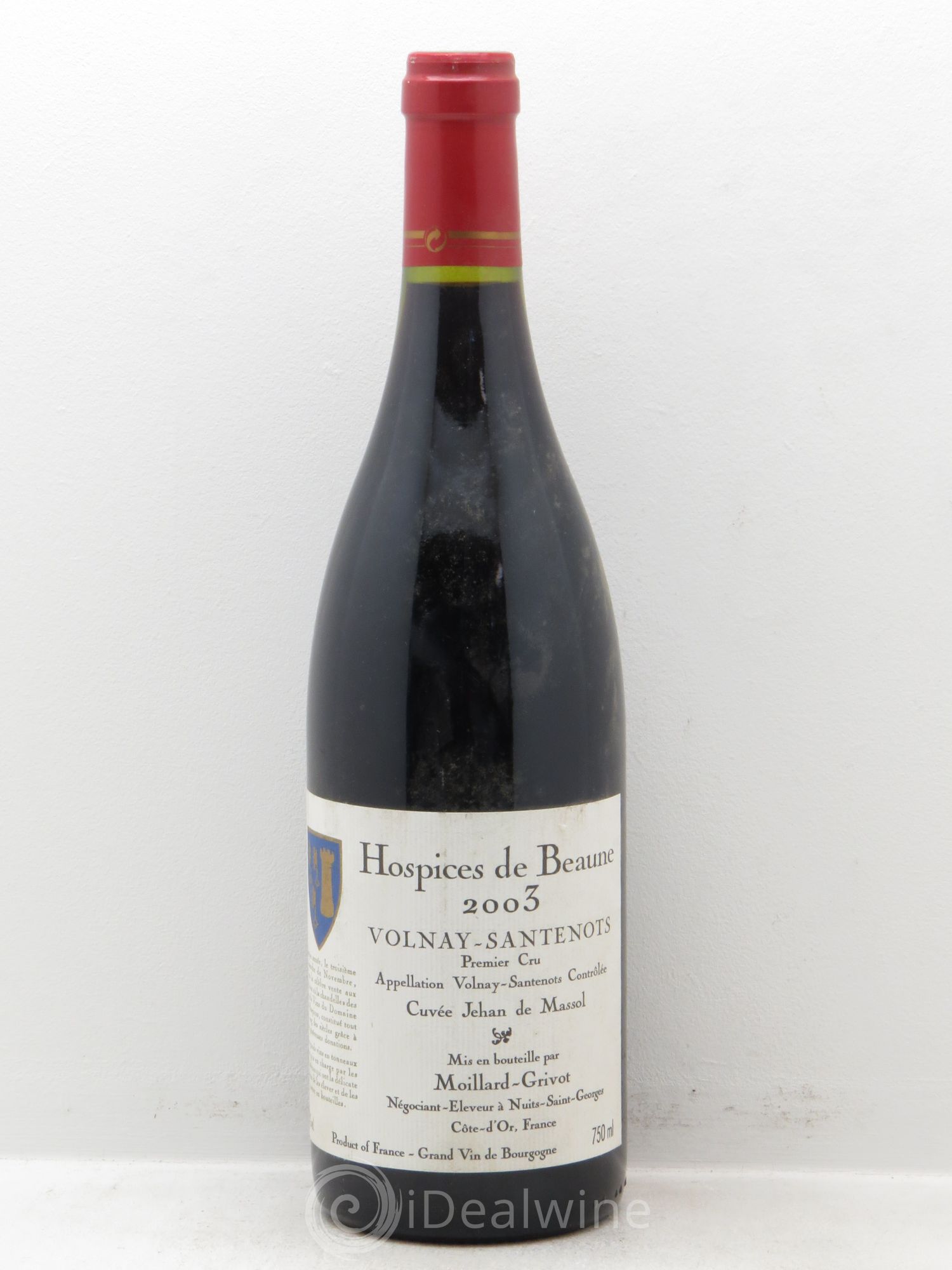 Volnay 1er Cru Cuvée Jehan de Massol - Moillard Grivot 2003 - Posten von 1 Flasche - 0