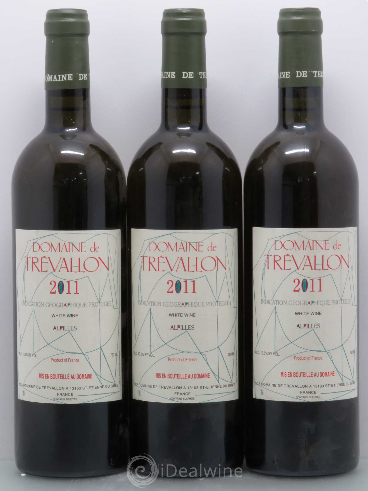 VDP Bouches du Rhône Trévallon (Domaine de) Eloi Dürrbach 2011 - Lot de 3 bouteilles - 0