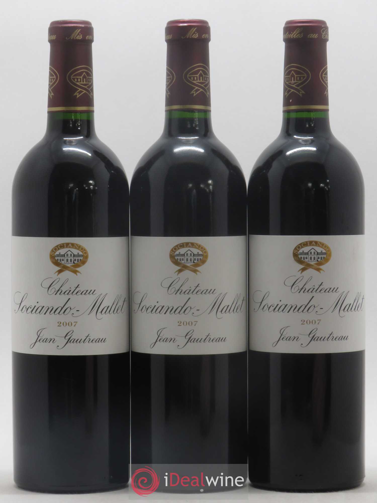 Château Sociando Mallet 2007 - Lot de 6 bouteilles - 2
