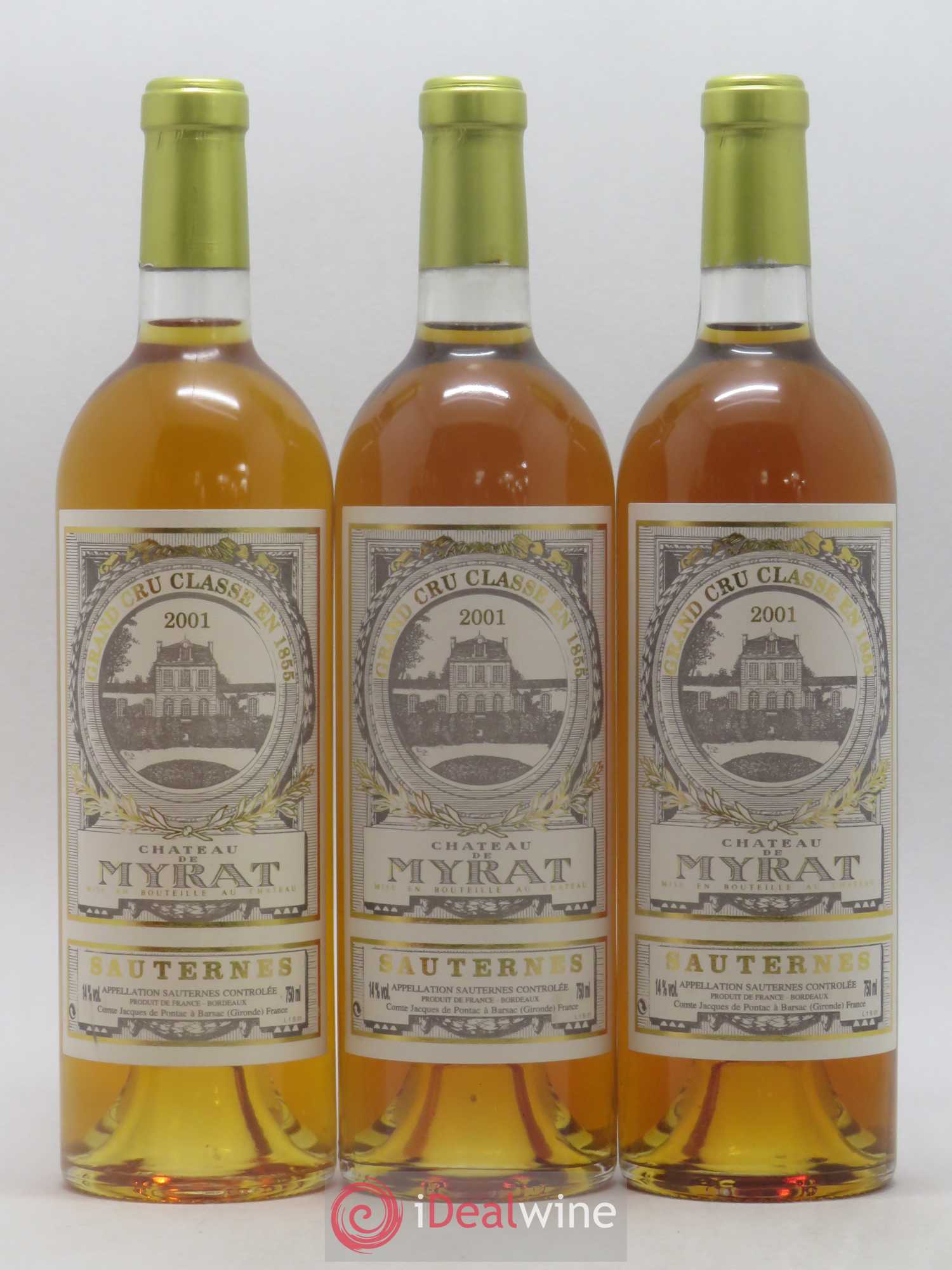 Château de Myrat 2ème Grand Cru Classé 2001 - Lotto di 6 bottiglie - 1