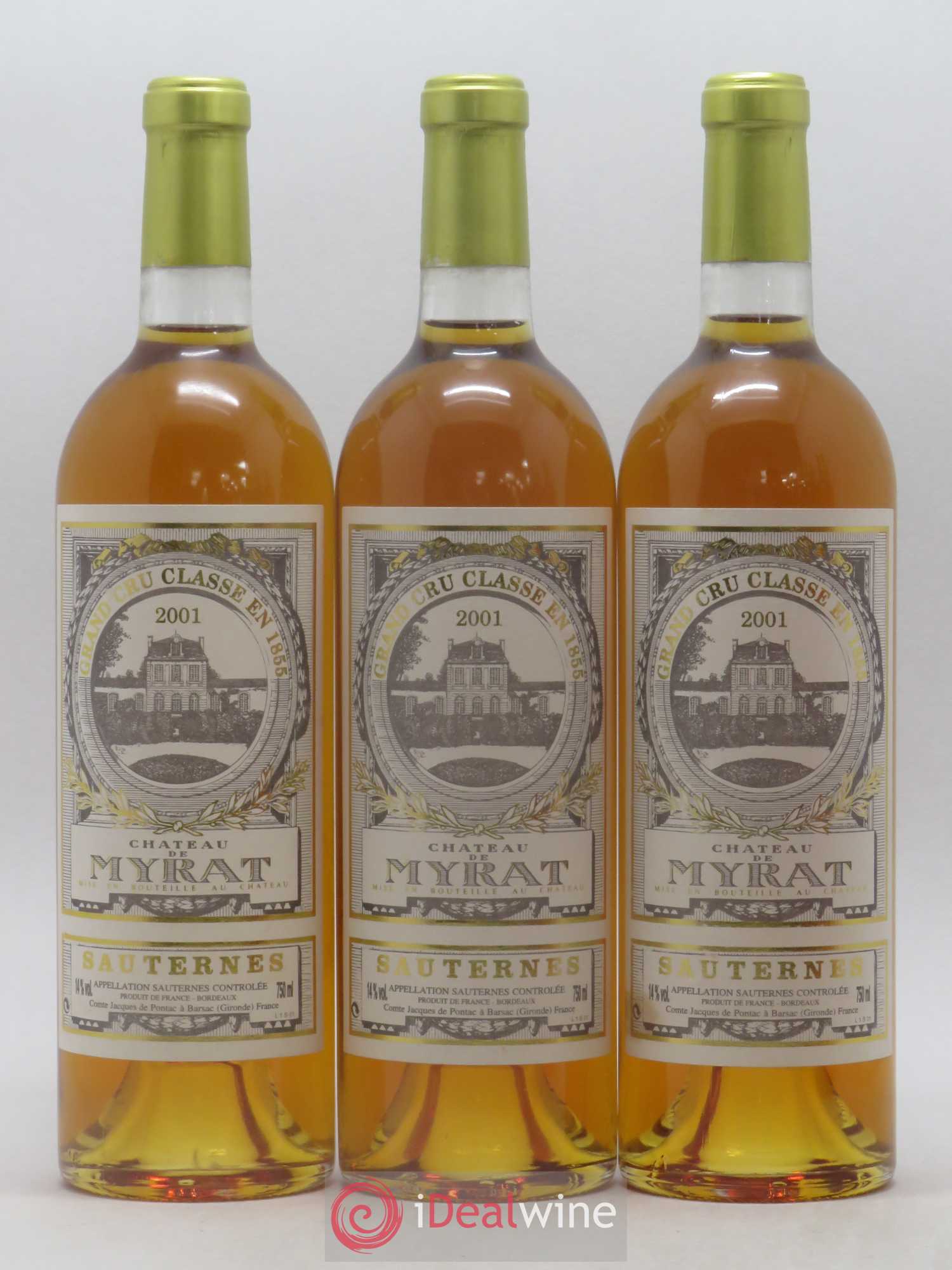Château de Myrat 2ème Grand Cru Classé 2001 - Lotto di 6 bottiglie - 2
