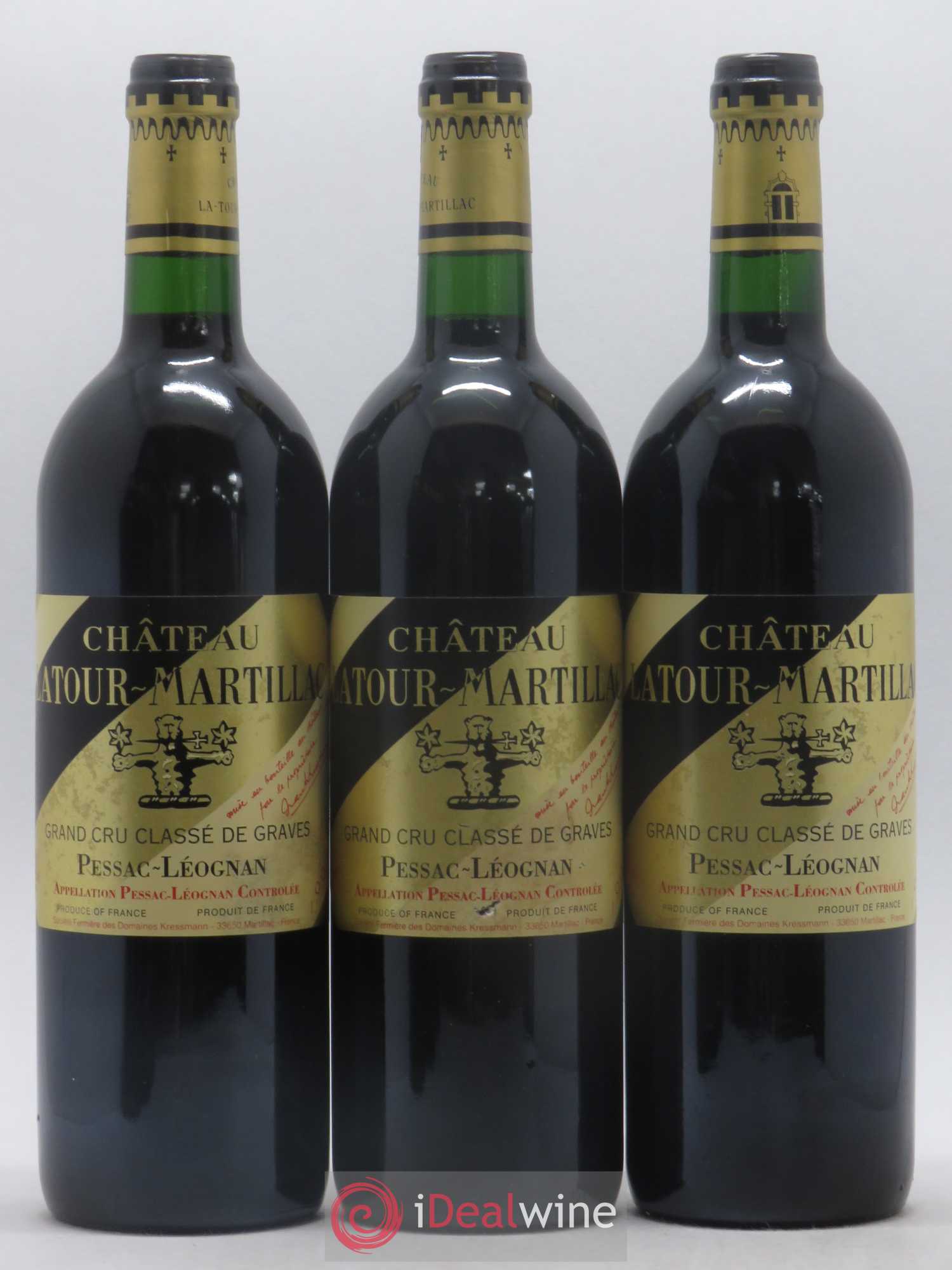Château Latour-Martillac Cru Classé de Graves 1996 - Lot de 6 bouteilles - 1