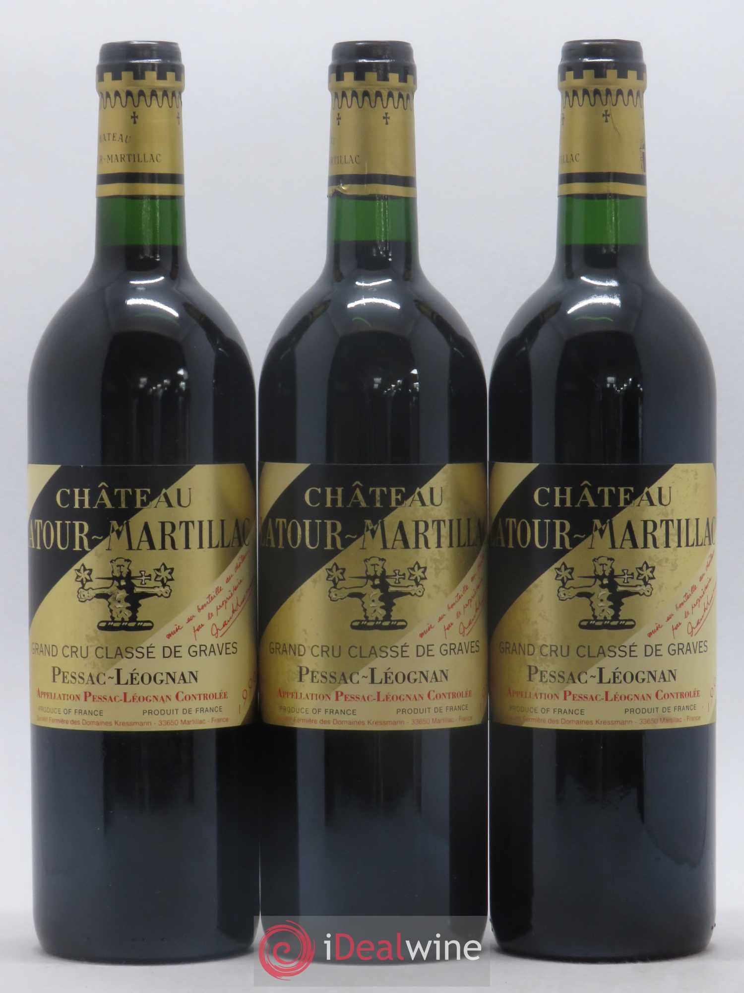 Château Latour-Martillac Cru Classé de Graves 1996 - Lot de 6 bouteilles - 2