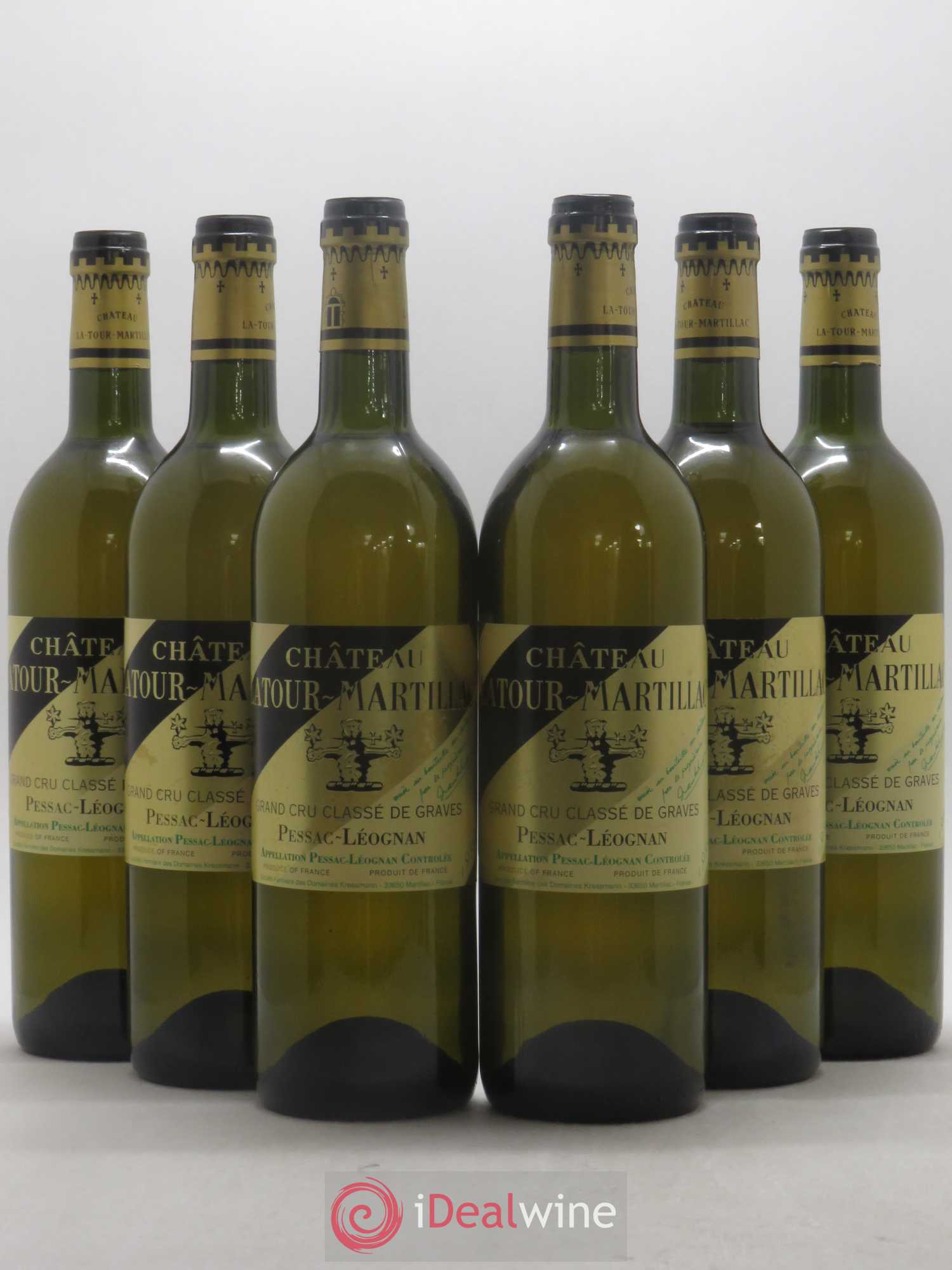 Château Latour-Martillac Cru Classé de Graves 1996 - Lot de 6 bouteilles - 0