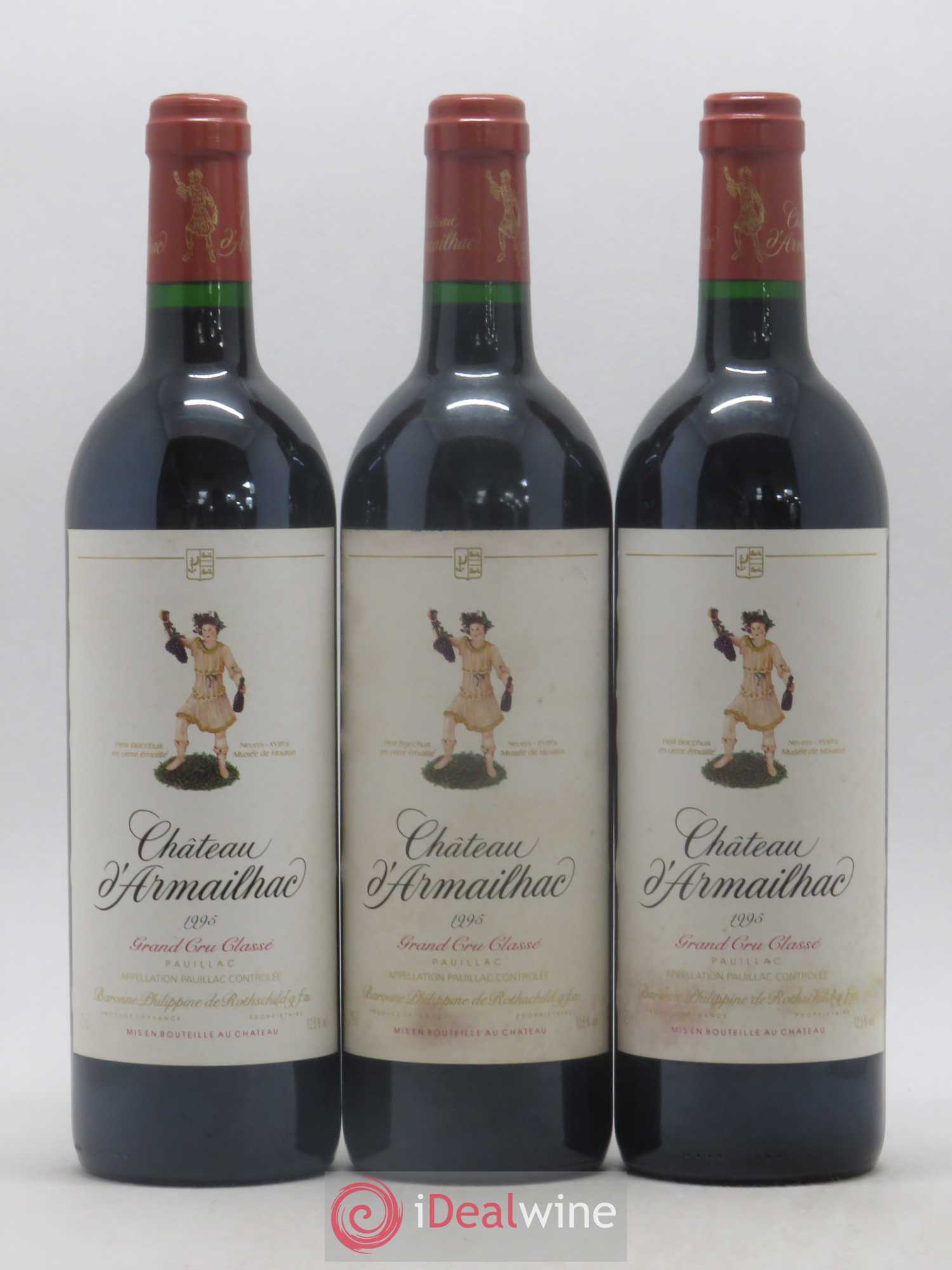 Château d' Armailhac - Mouton Baron(ne) Philippe 5ème Grand Cru Classé 1995 - Lot de 12 bouteilles - 4