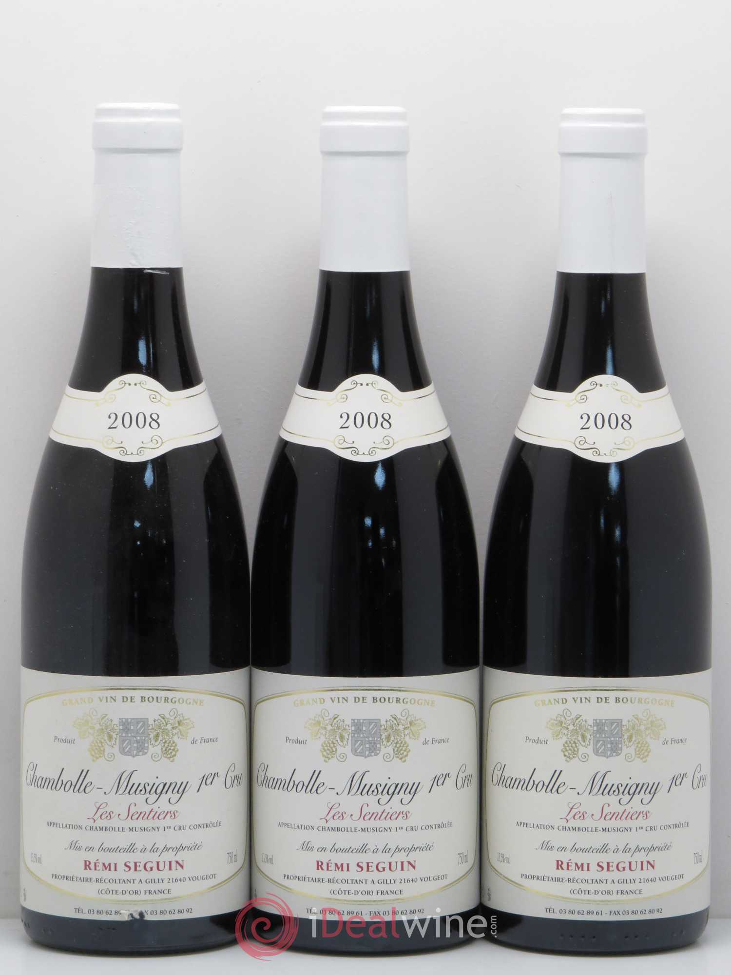 Chambolle-Musigny 1er Cru Les Sentiers Remi Seguin 2008 - Posten von 3 Flaschen - 0