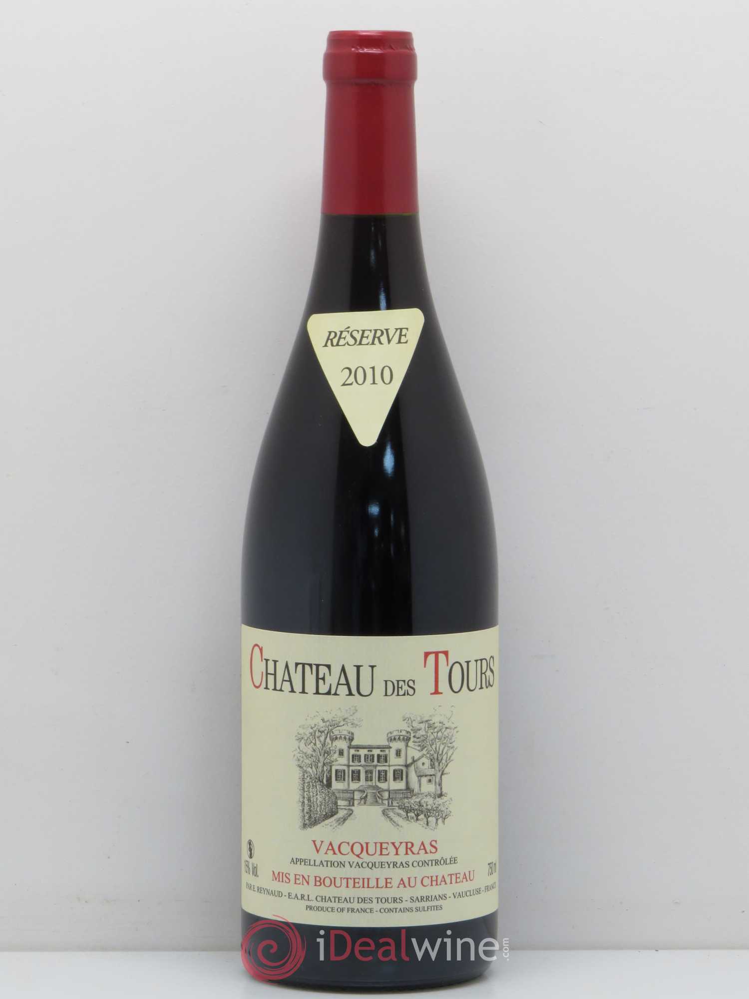 Vacqueyras Château des Tours Emmanuel Reynaud 2010 - Lot de 1 bouteille - 0