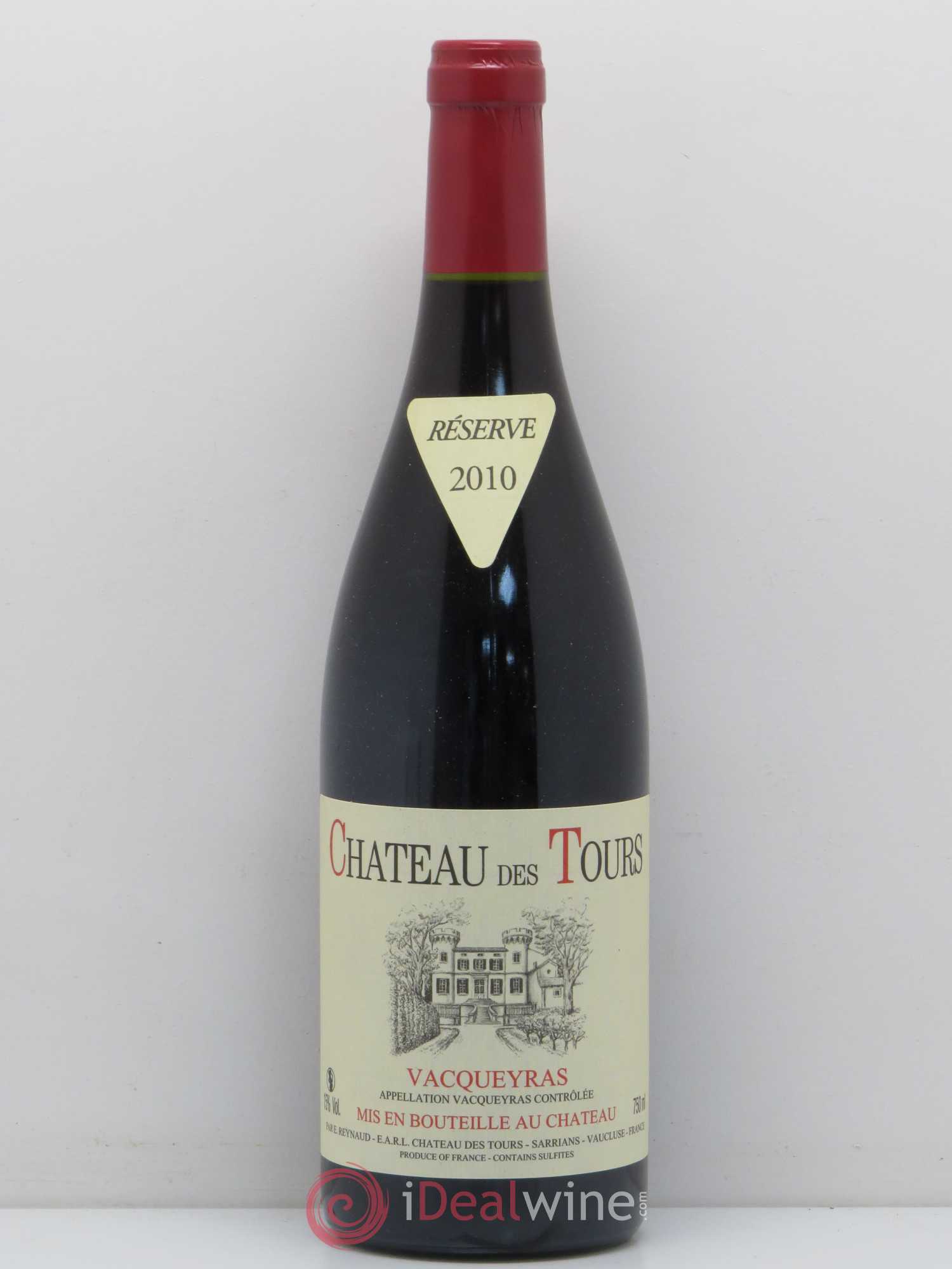 Vacqueyras Château des Tours Emmanuel Reynaud 2010 - Lot de 1 bouteille - 0