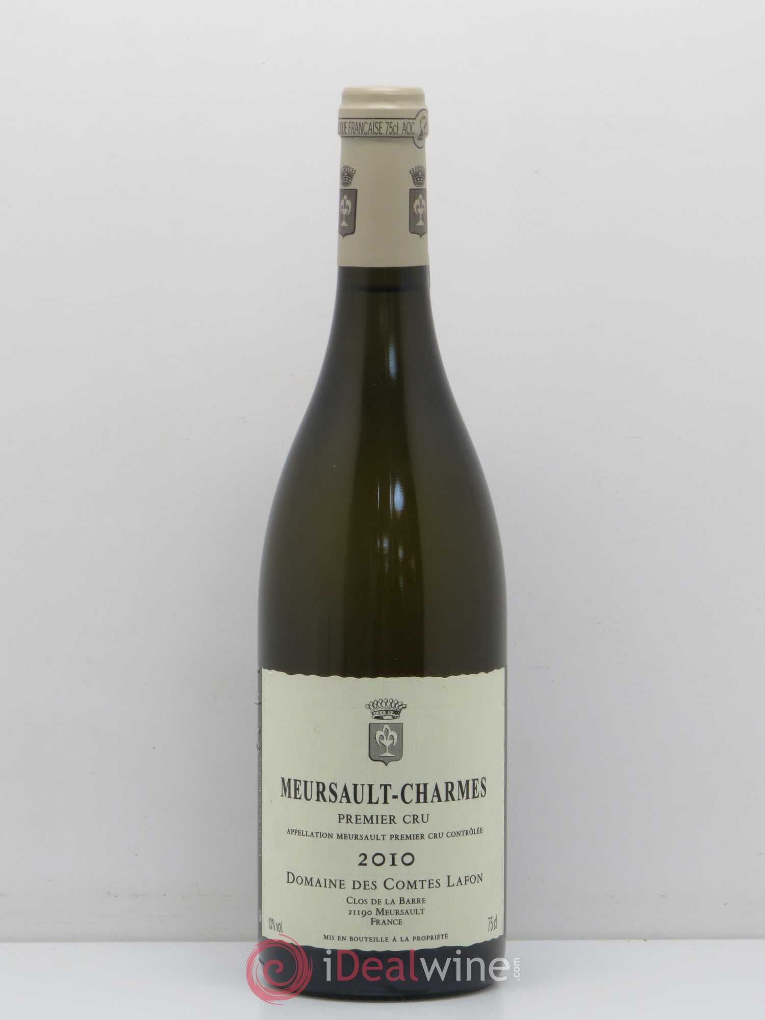 Meursault 1er Cru Charmes Comtes Lafon (Domaine des) 2010 - Lot de 1 bouteille - 0
