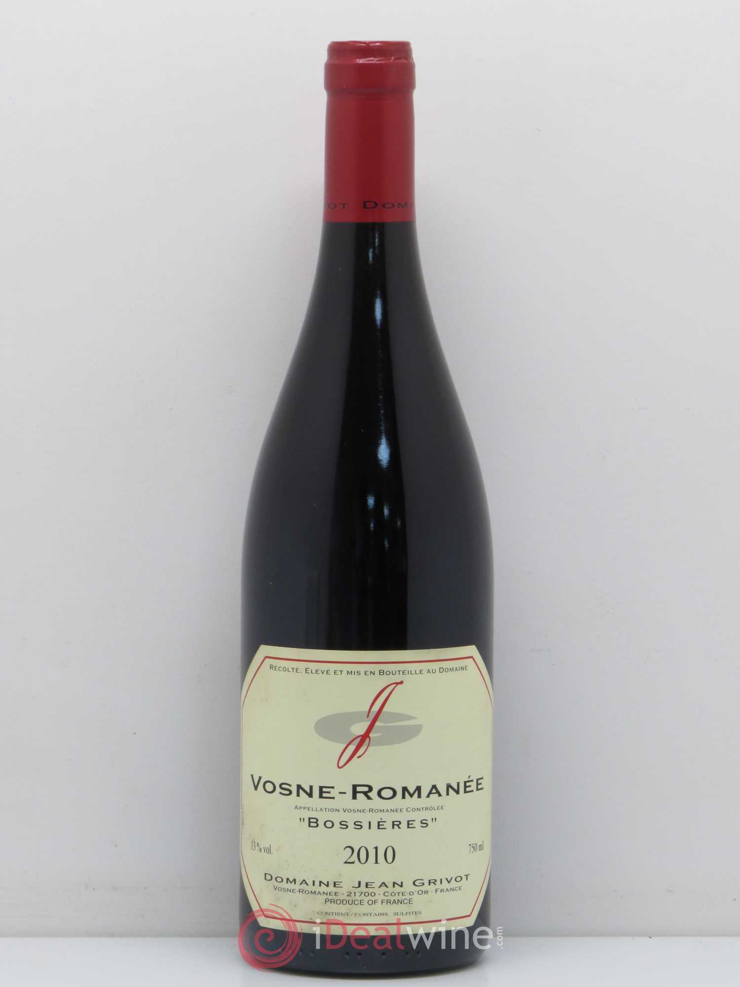 Vosne-Romanée Bossières Jean Grivot 2010 - Lot de 1 bouteille - 0