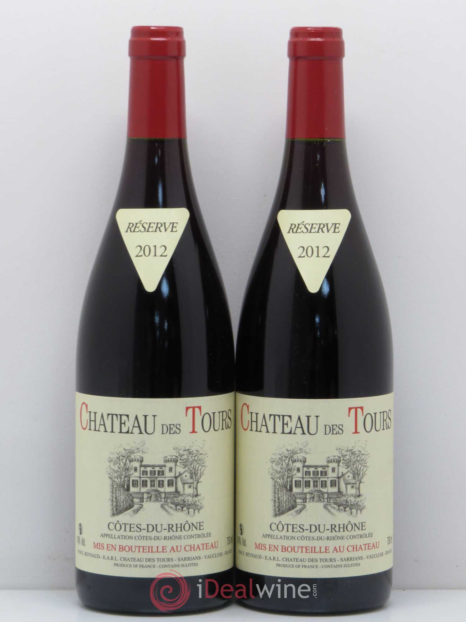 Côtes-du-Rhône Château des Tours Emmanuel Reynaud 2012 - Lot de 2 bouteilles - 0