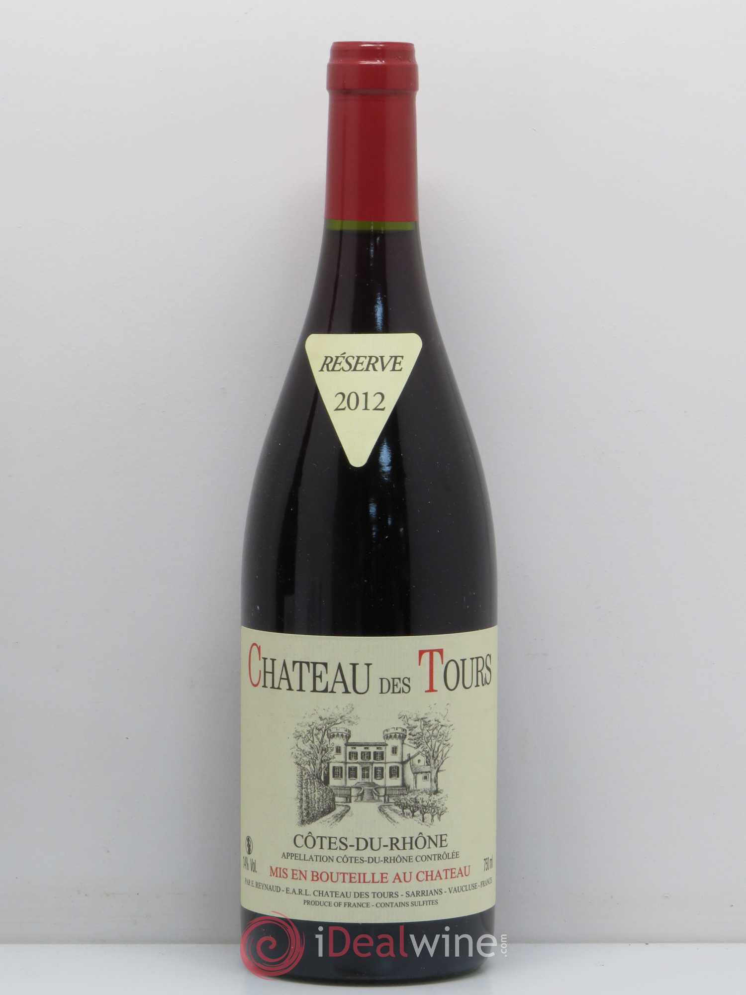 Côtes-du-Rhône Château des Tours Emmanuel Reynaud 2012 - Lot de 1 bouteille - 0