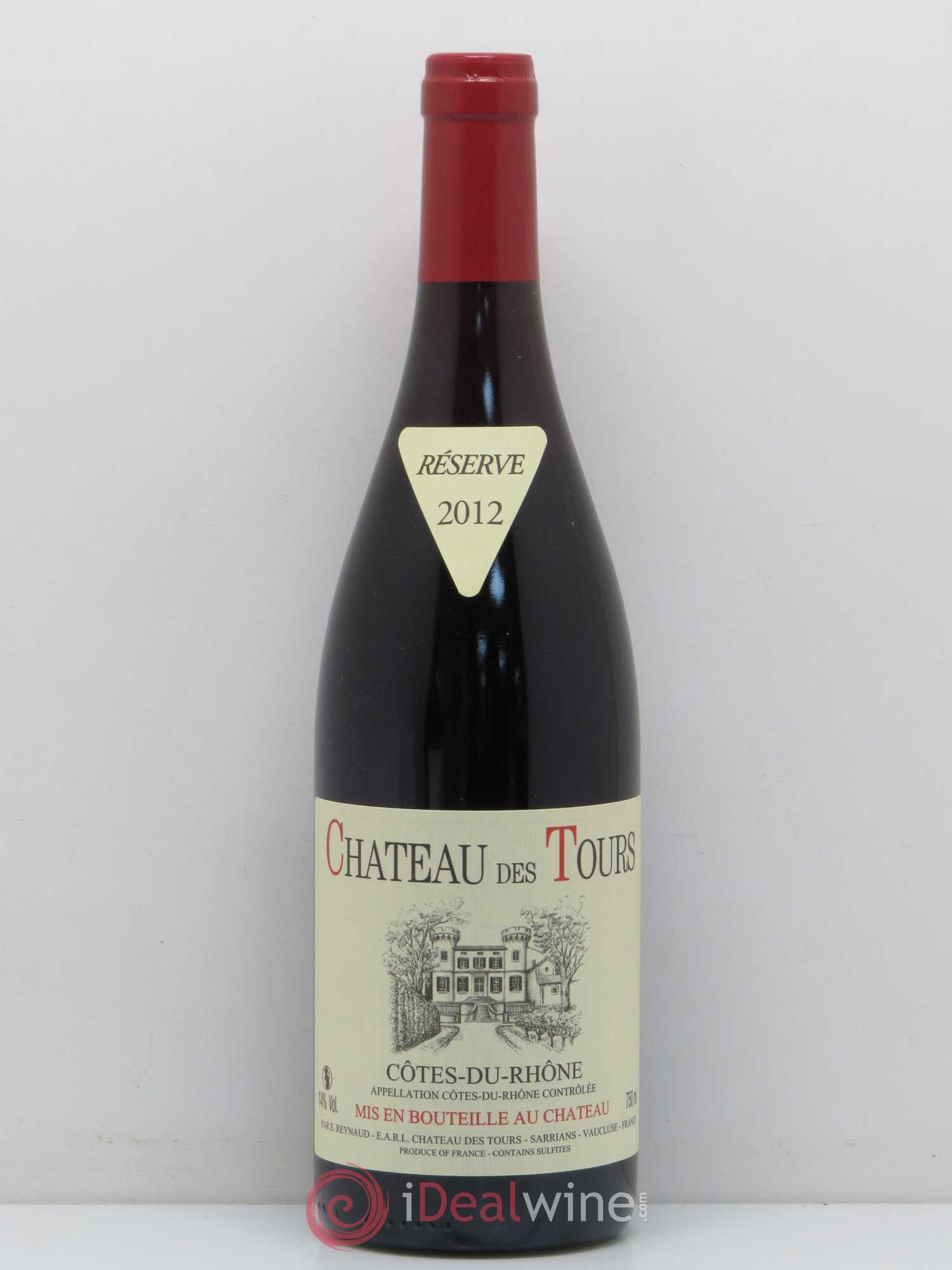 Côtes-du-Rhône Château des Tours Emmanuel Reynaud 2012 - Lot de 1 bouteille - 0