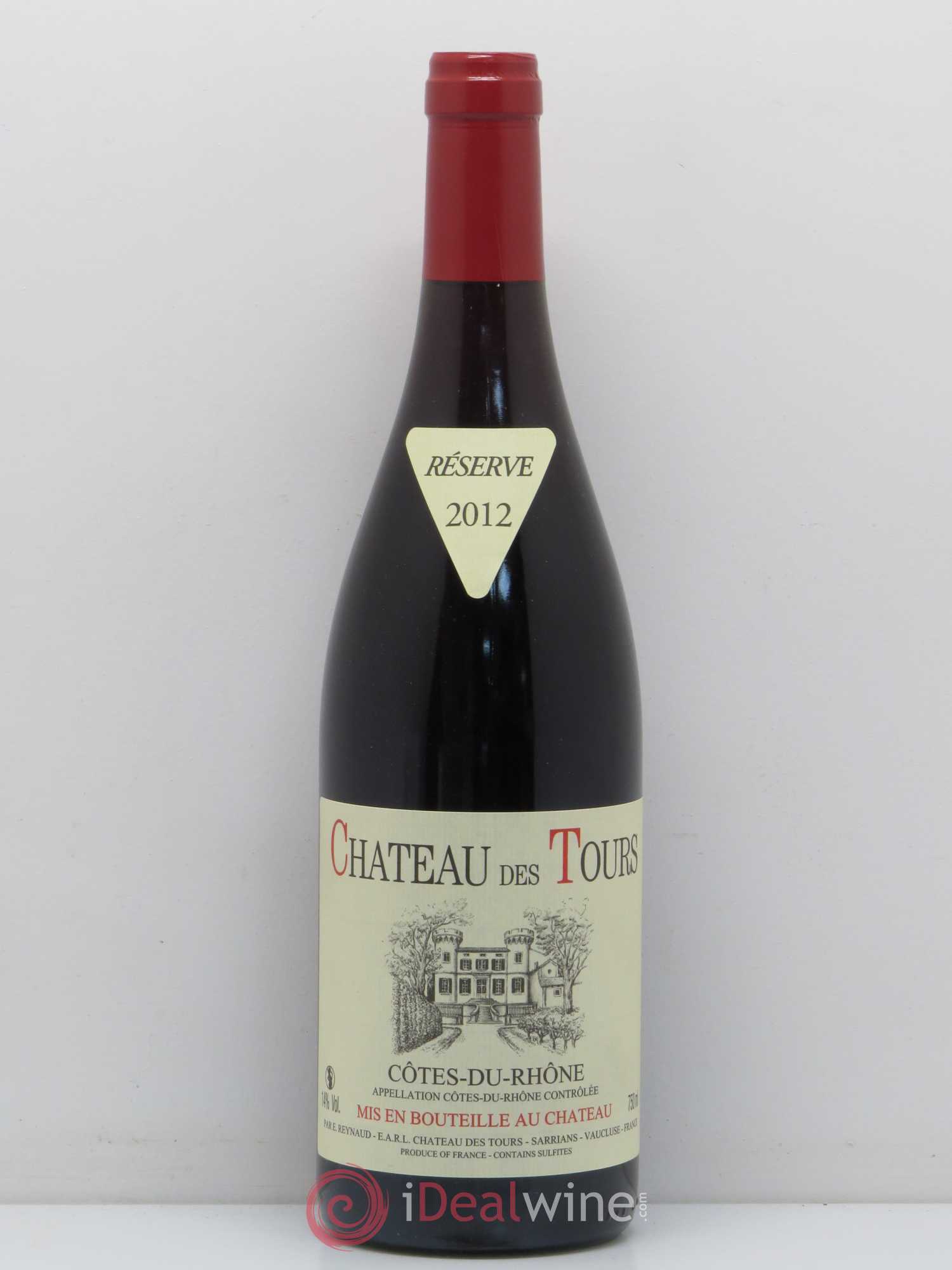 Côtes-du-Rhône Château des Tours Emmanuel Reynaud 2012 - Lot de 1 bouteille - 0