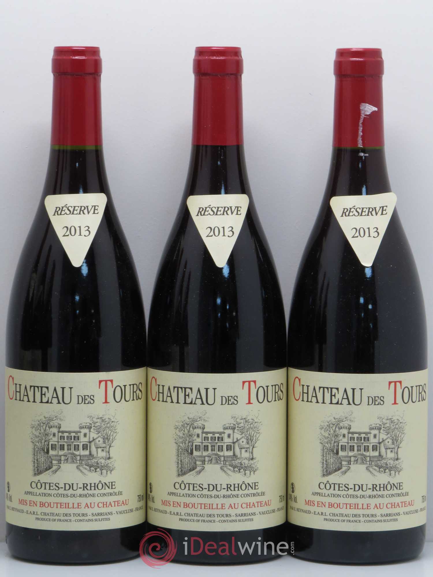 Côtes-du-Rhône Château des Tours Emmanuel Reynaud 2013 - Lot de 6 bouteilles - 1