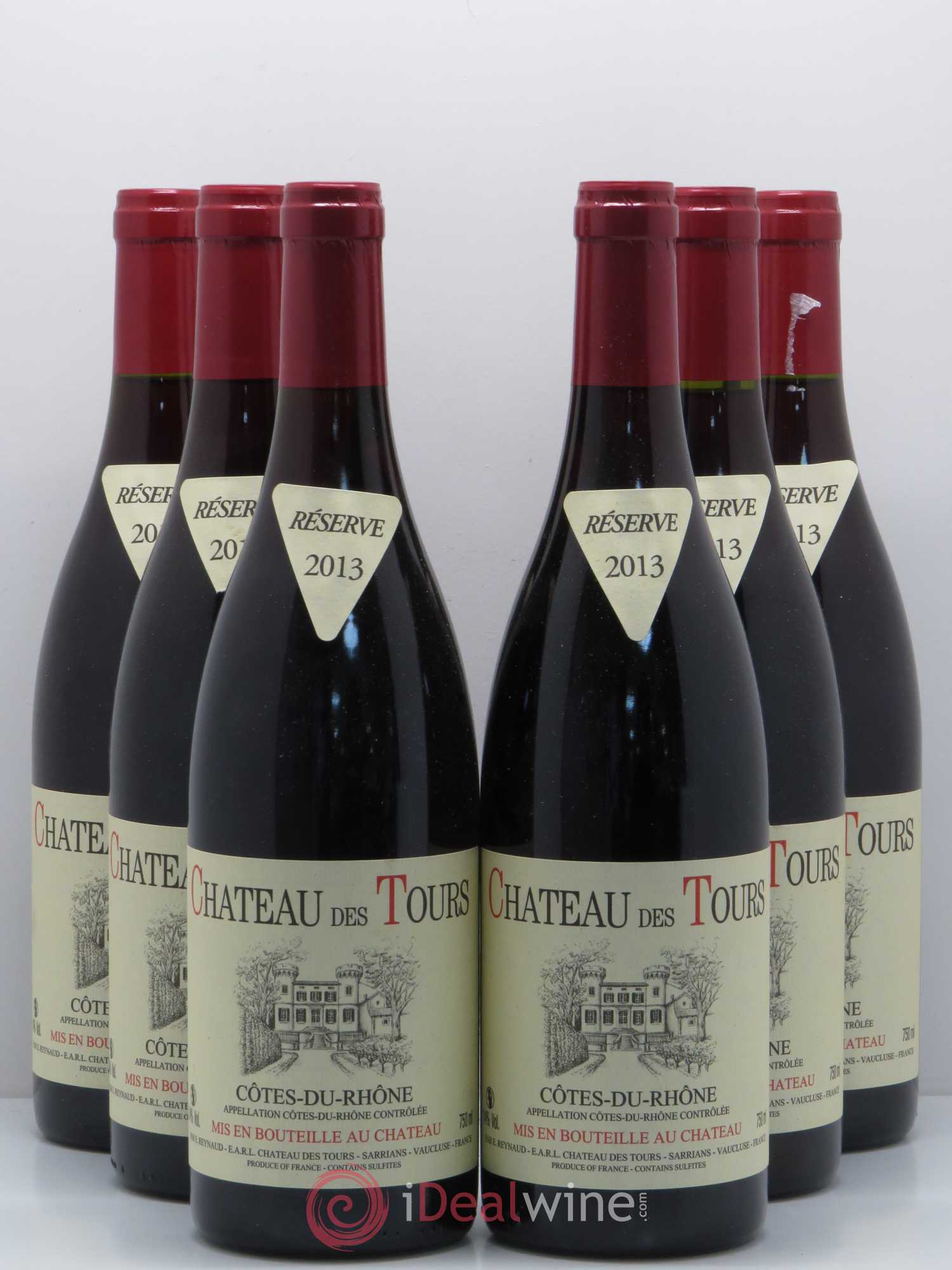 Côtes-du-Rhône Château des Tours Emmanuel Reynaud 2013 - Lot de 6 bouteilles - 0
