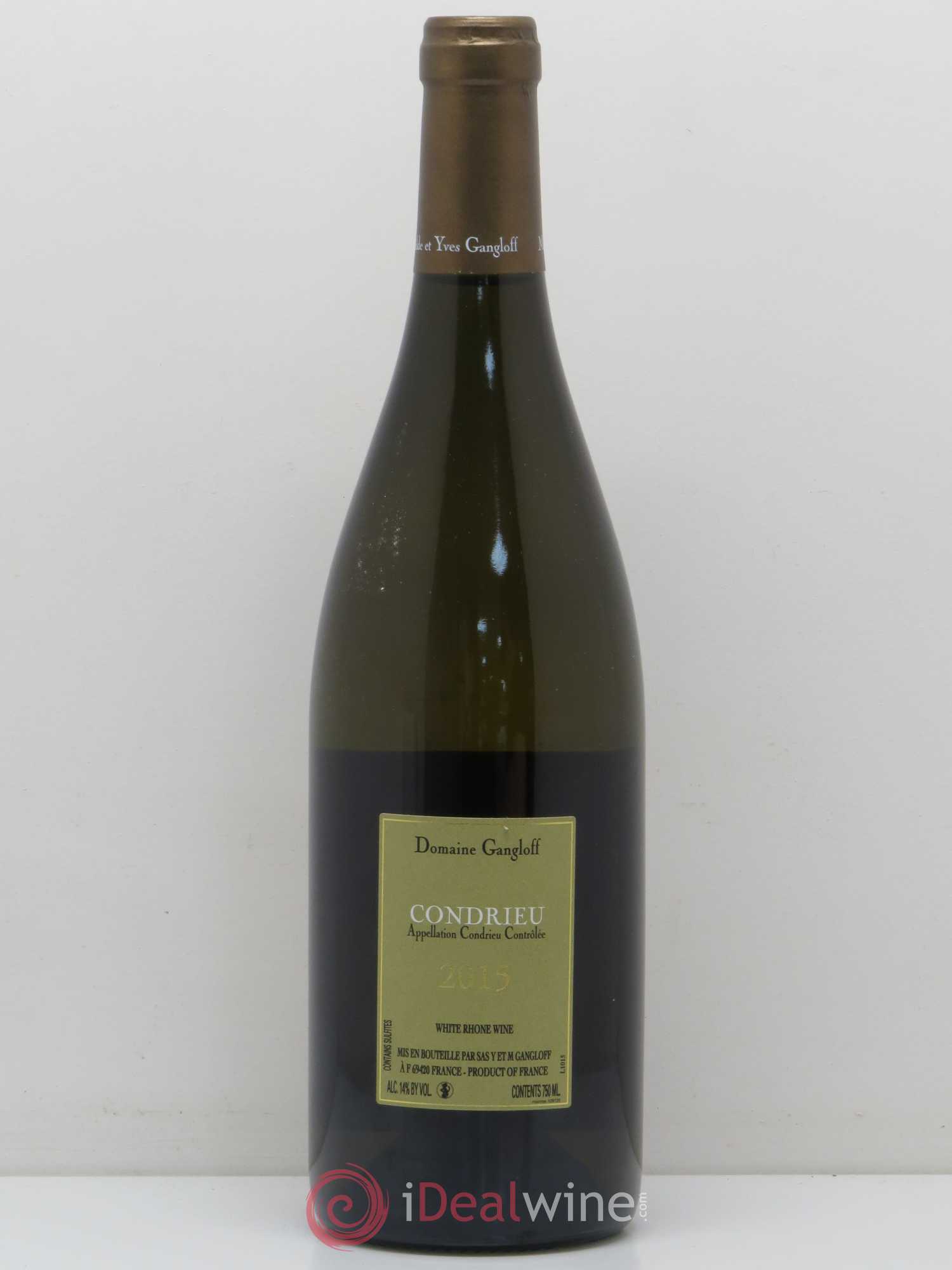 Condrieu Domaine Gangloff (Domaine) 2015 - Lot de 1 bouteille - 1