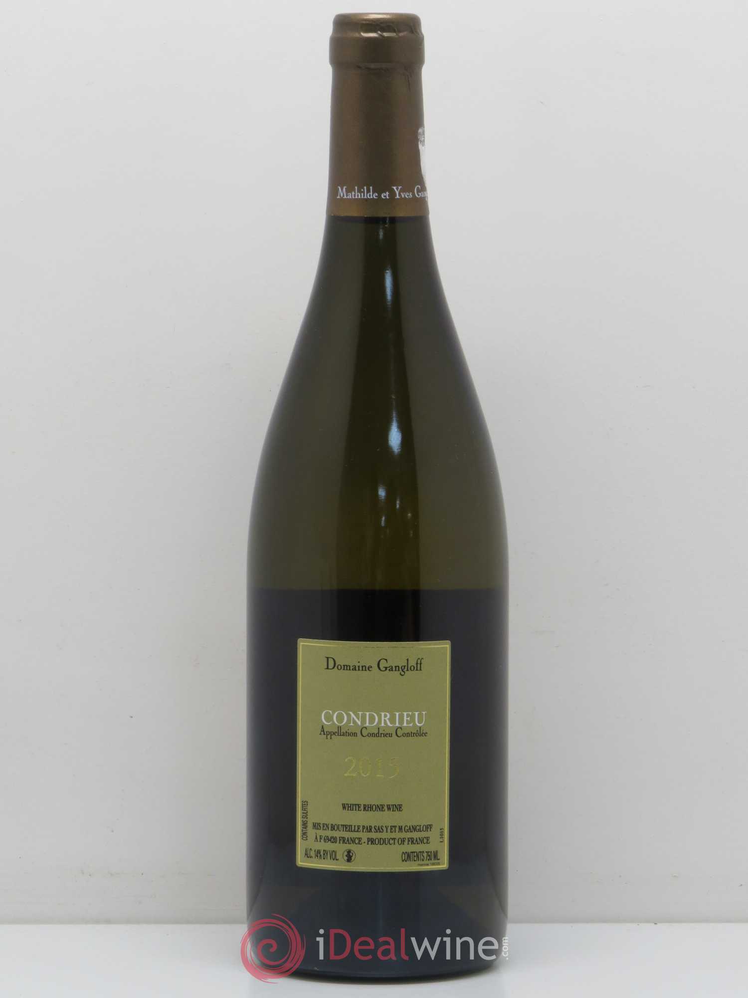 Condrieu Domaine Gangloff (Domaine) 2015 - Lot de 1 bouteille - 1