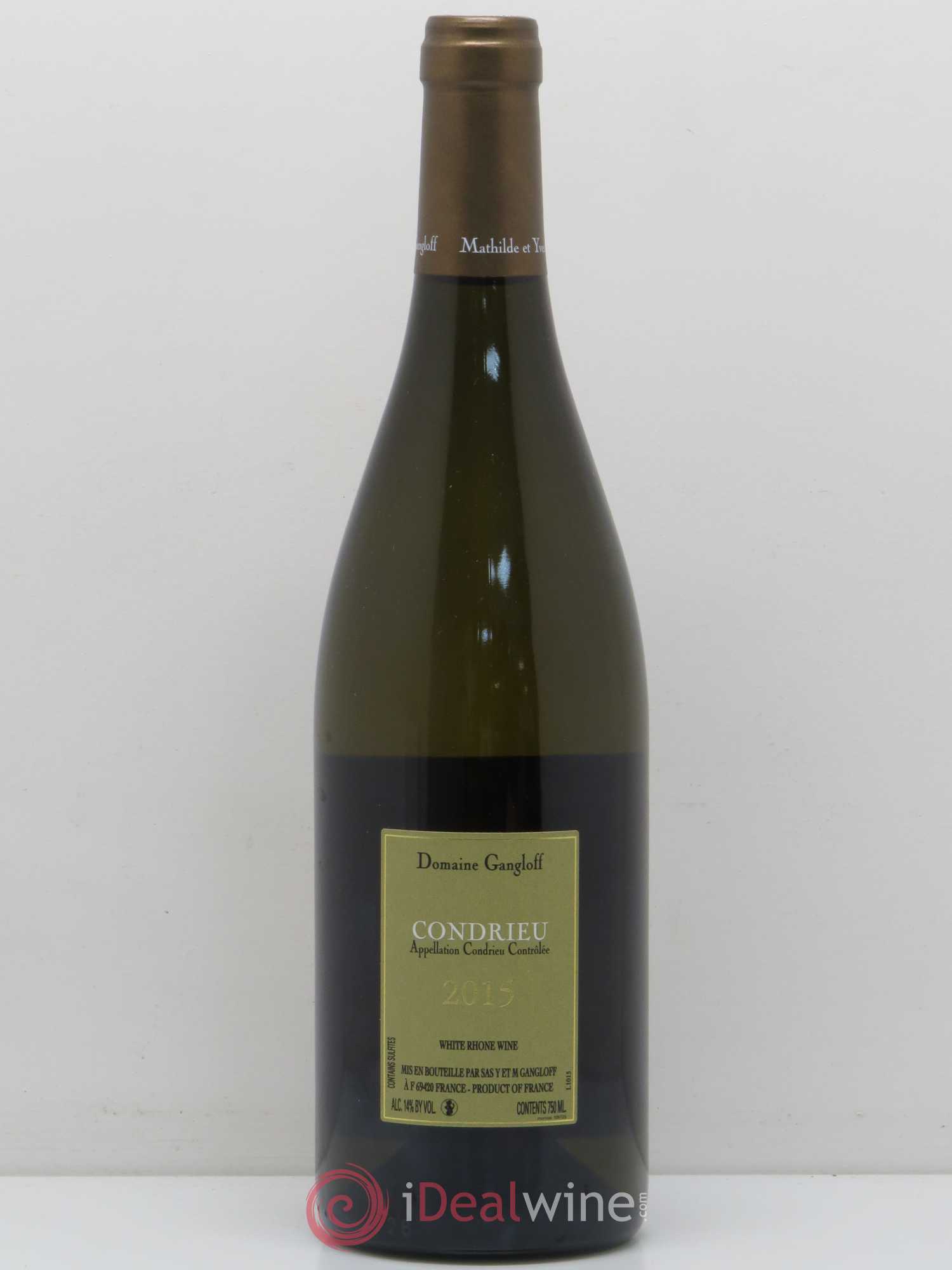 Condrieu Domaine Gangloff (Domaine) 2015 - Lot de 1 bouteille - 1