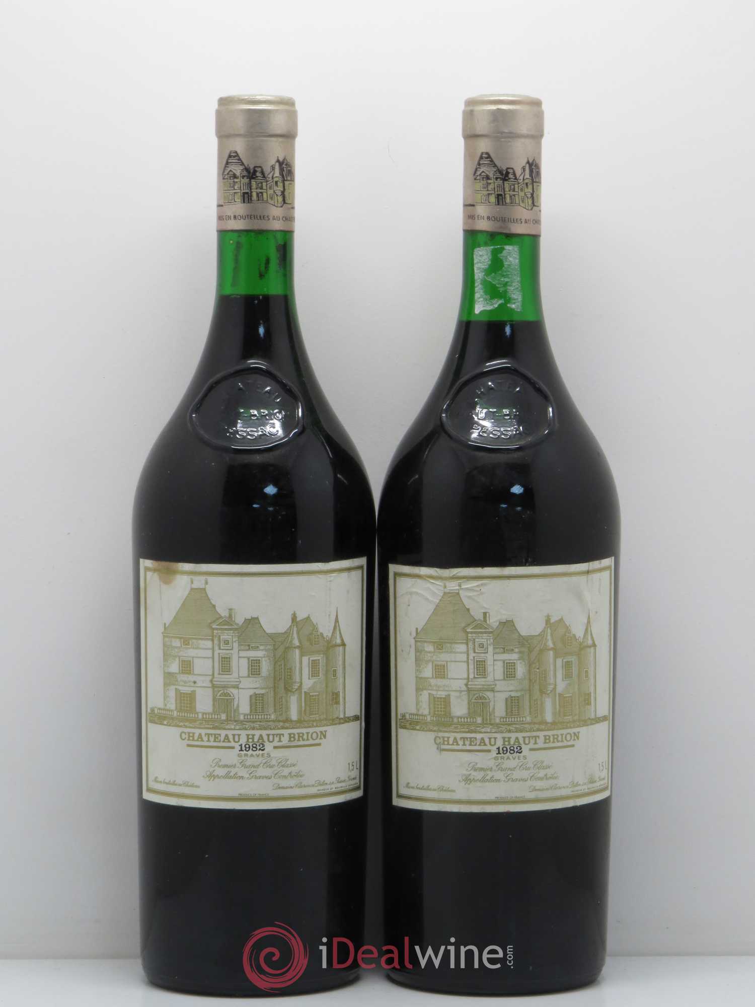 Château Haut Brion 1er Grand Cru Classé 1982 - Lot de 2 magnums - 0