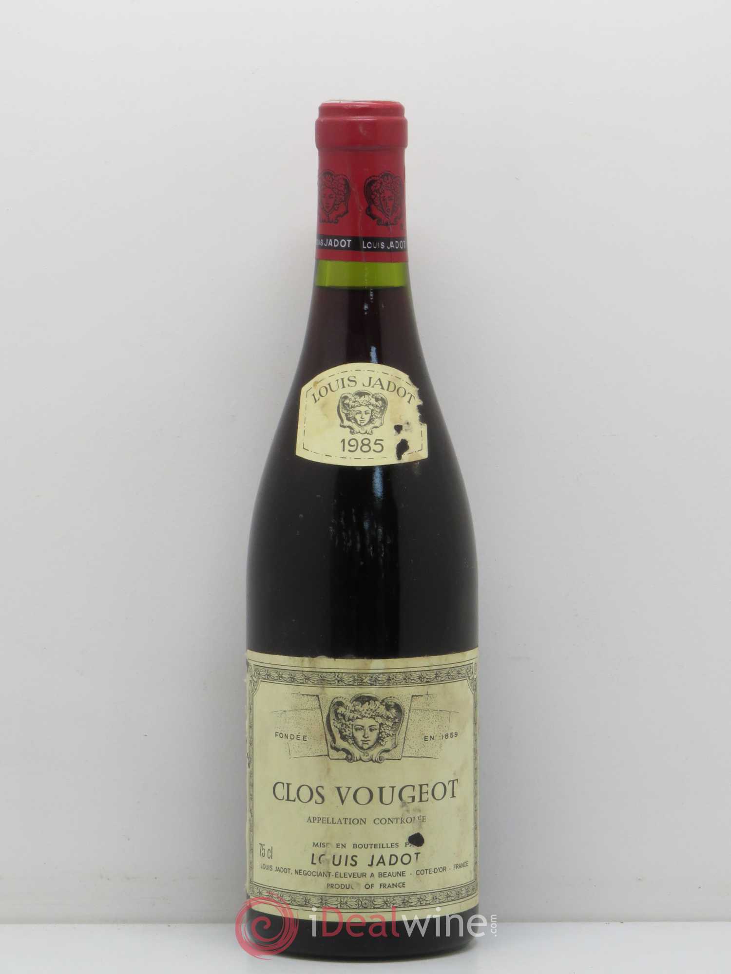 Clos de Vougeot Grand Cru Louis Jadot (Domaine) 1985 - Lot de 1 bouteille - 0