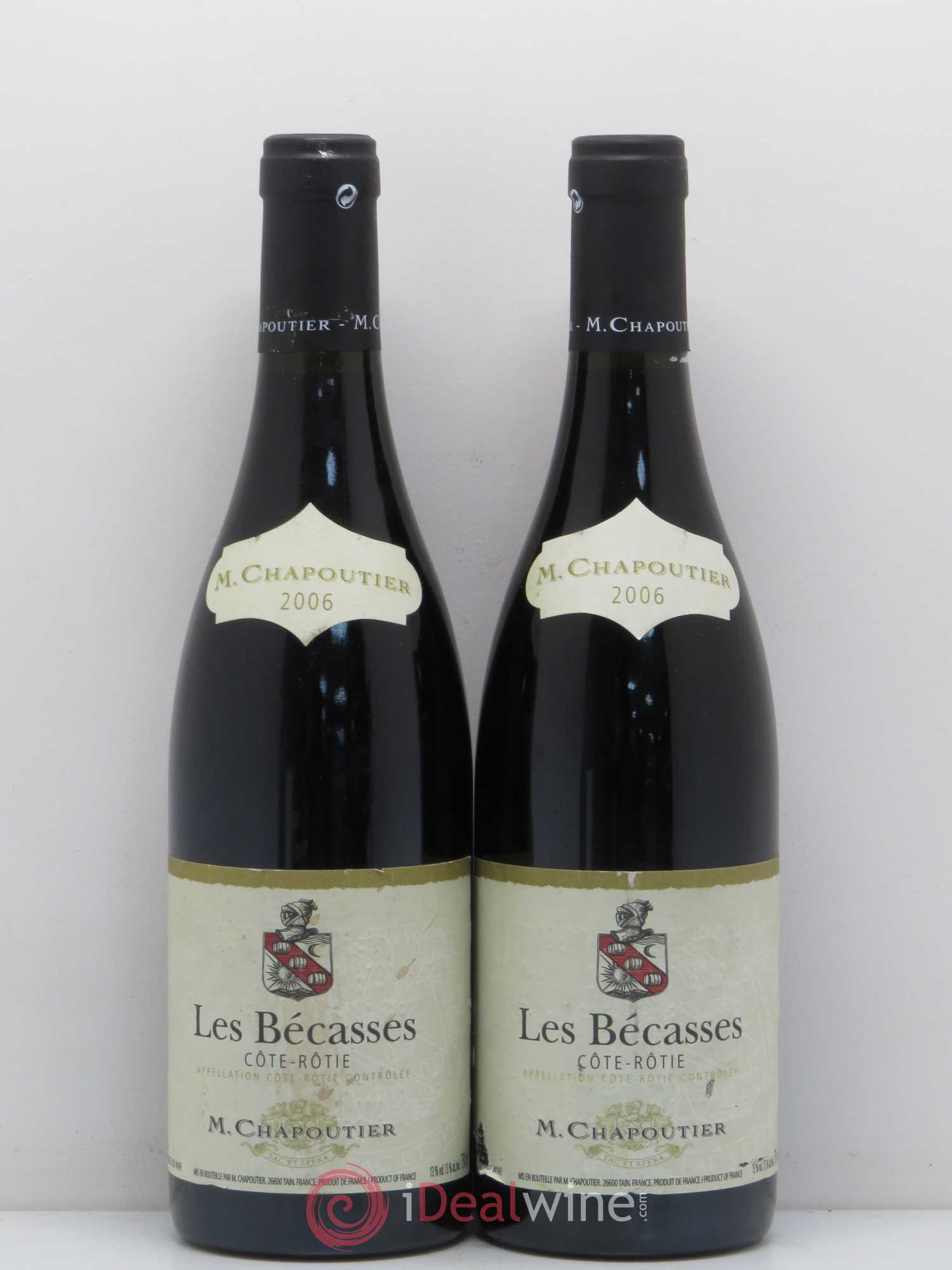 Côte-Rôtie Les Bécasses Chapoutier 2006 - Lot de 2 bouteilles - 0