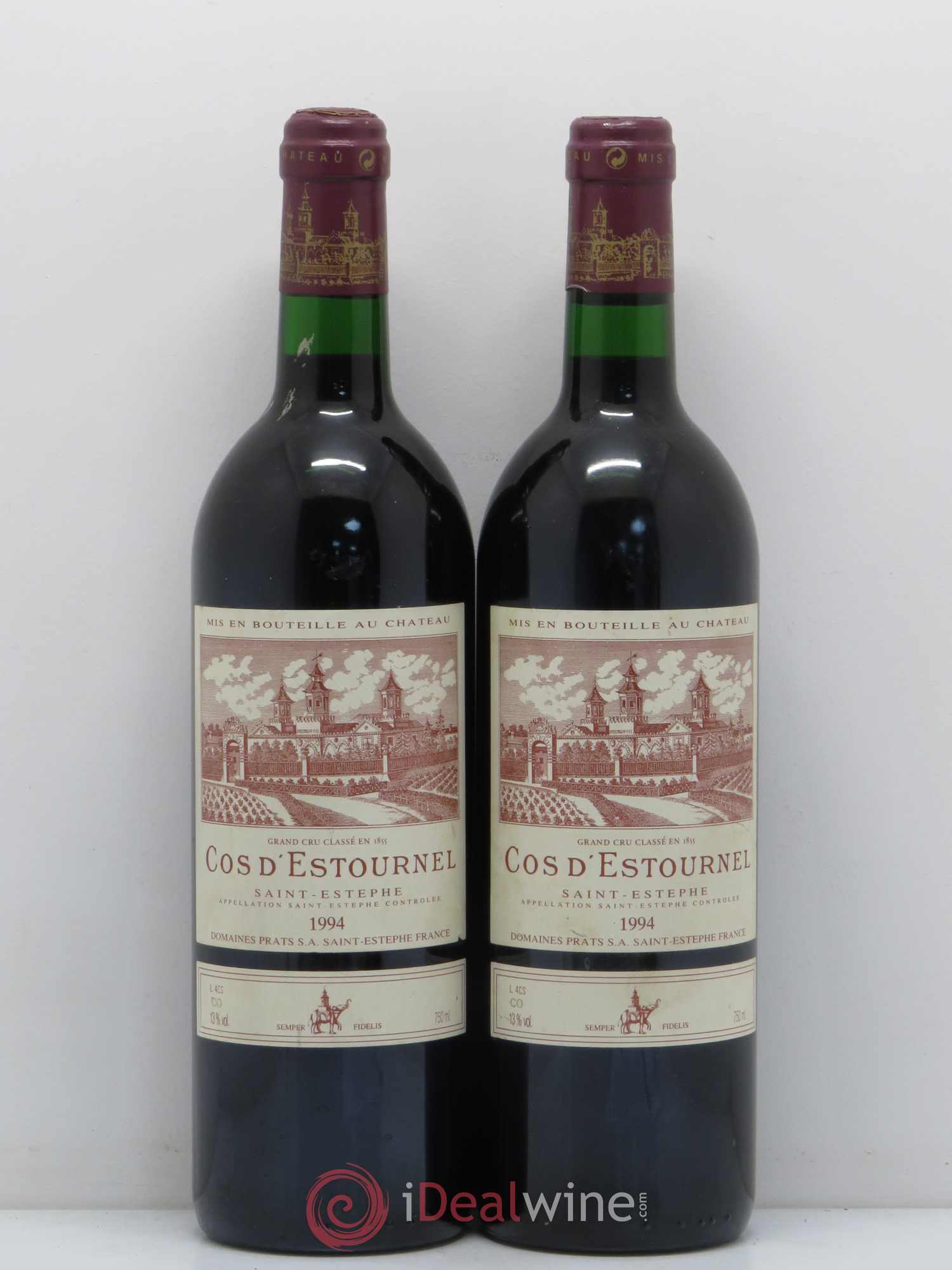 Cos d'Estournel 2ème Grand Cru Classé 1994 - Lot de 2 bouteilles - 0