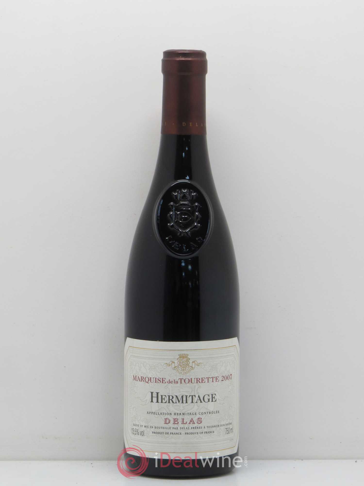 Hermitage Marquise de la Tourette Delas Frères 2007 - Lot de 1 bouteille - 0