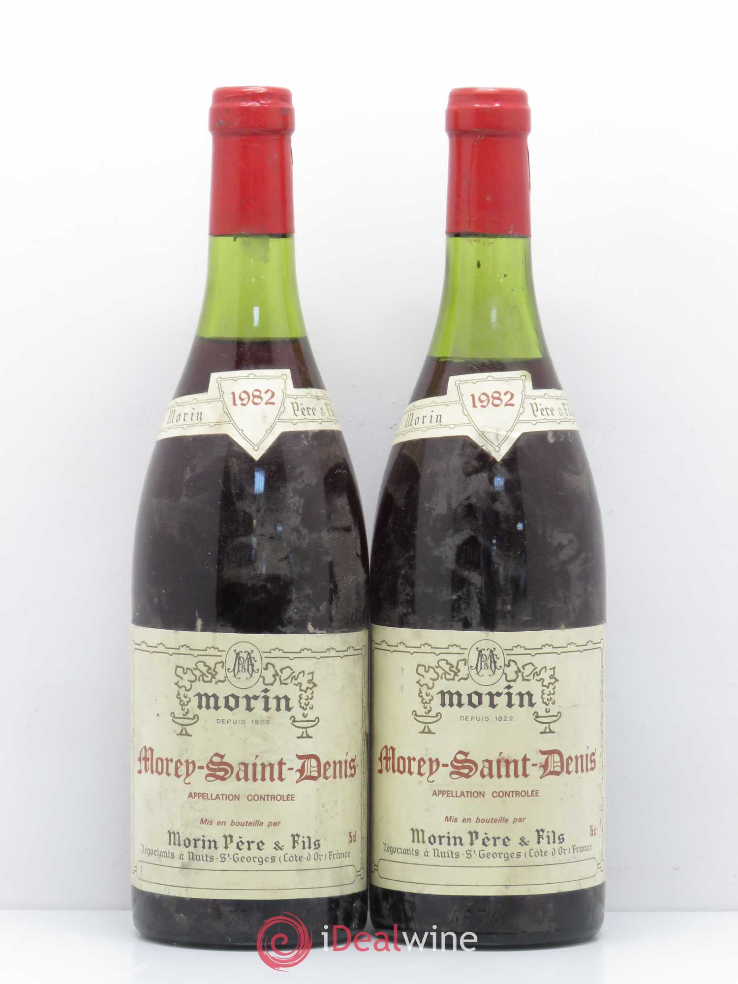 Morey-Saint-Denis Morin Père & Fils 1982 - Lot de 2 bouteilles - 0