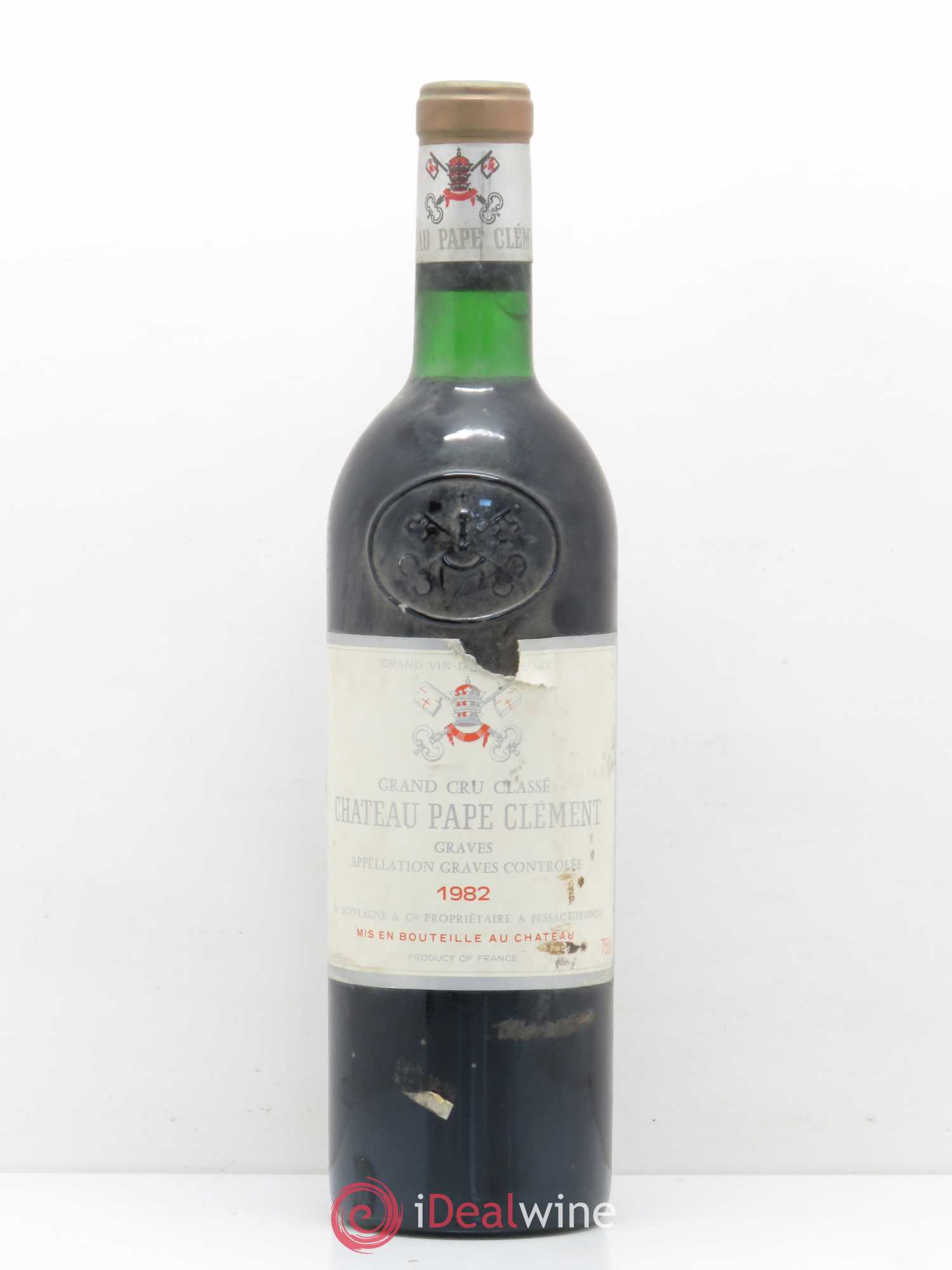 Château Pape Clément Cru Classé de Graves 1982 - Lot de 1 bouteille - 0
