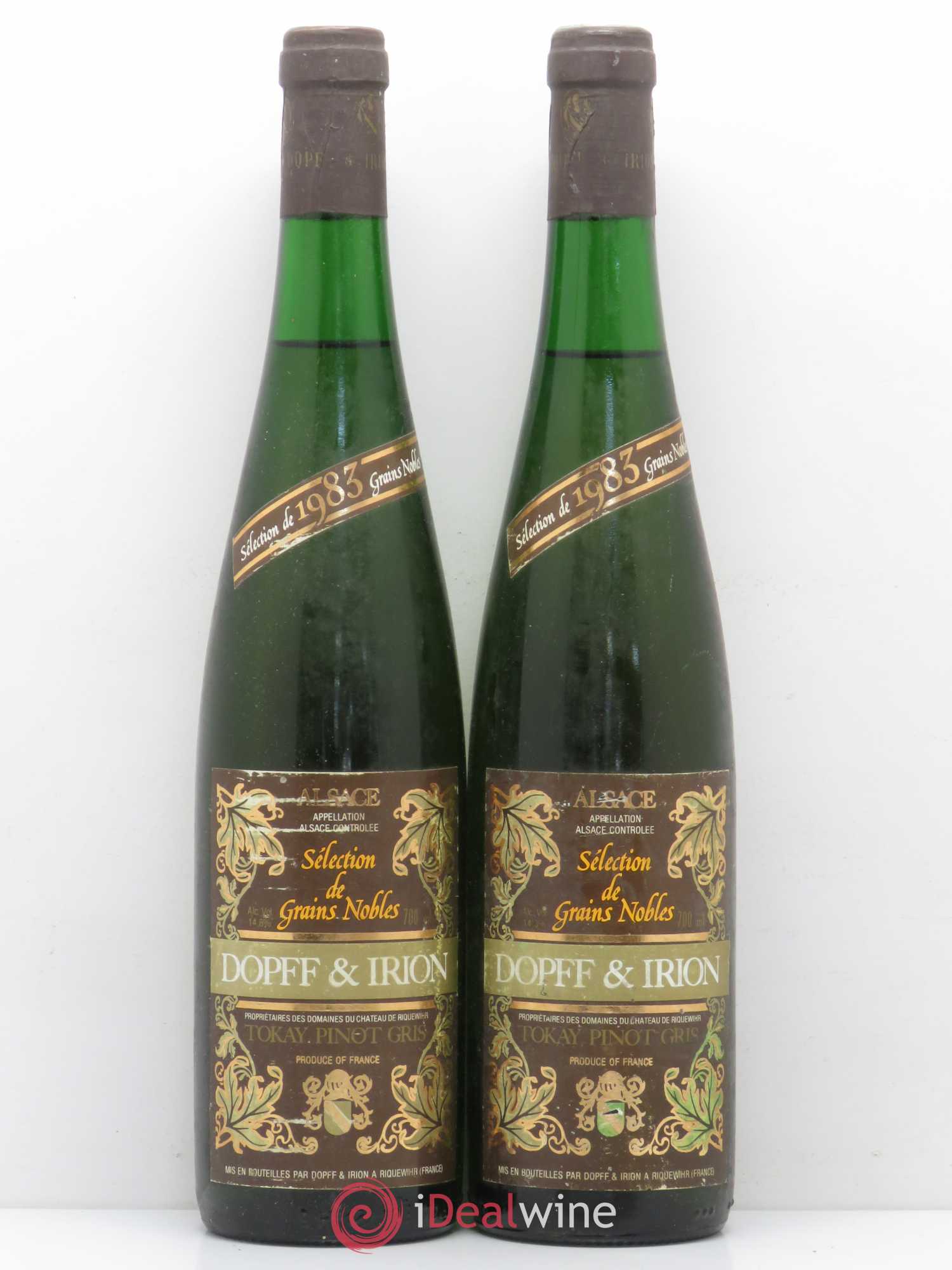 Pinot Gris Sélection de Grains Dopff et Irion 1983 - Posten von 2 Flaschen - 0