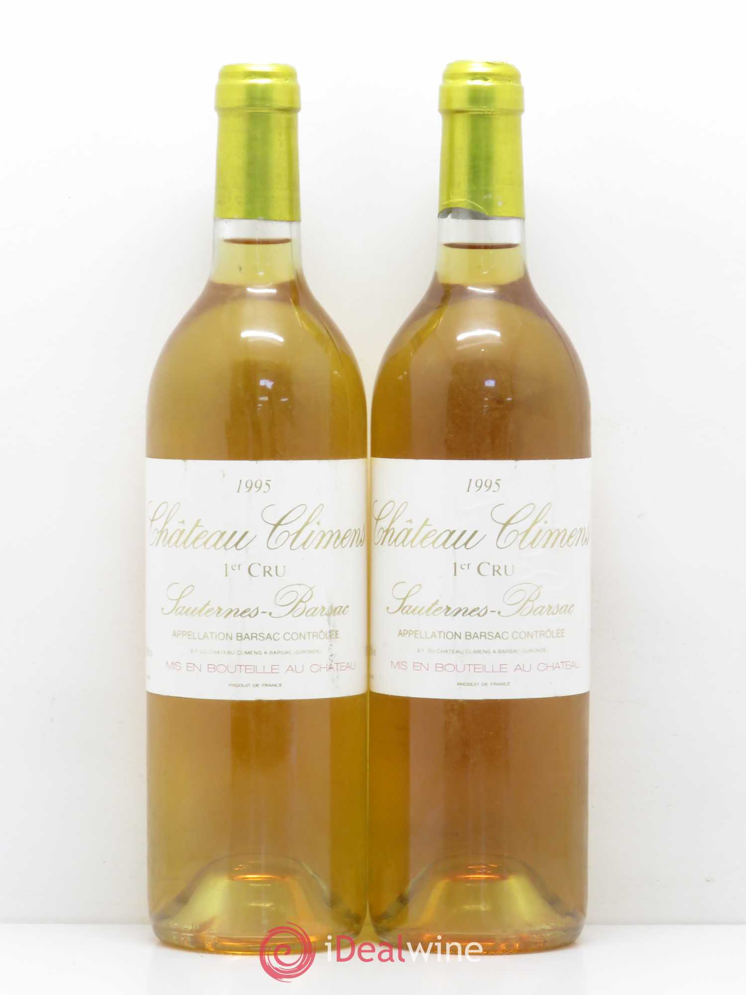 Château Climens 1er Grand Cru Classé 1995 - Lotto di 2 bottiglie - 0