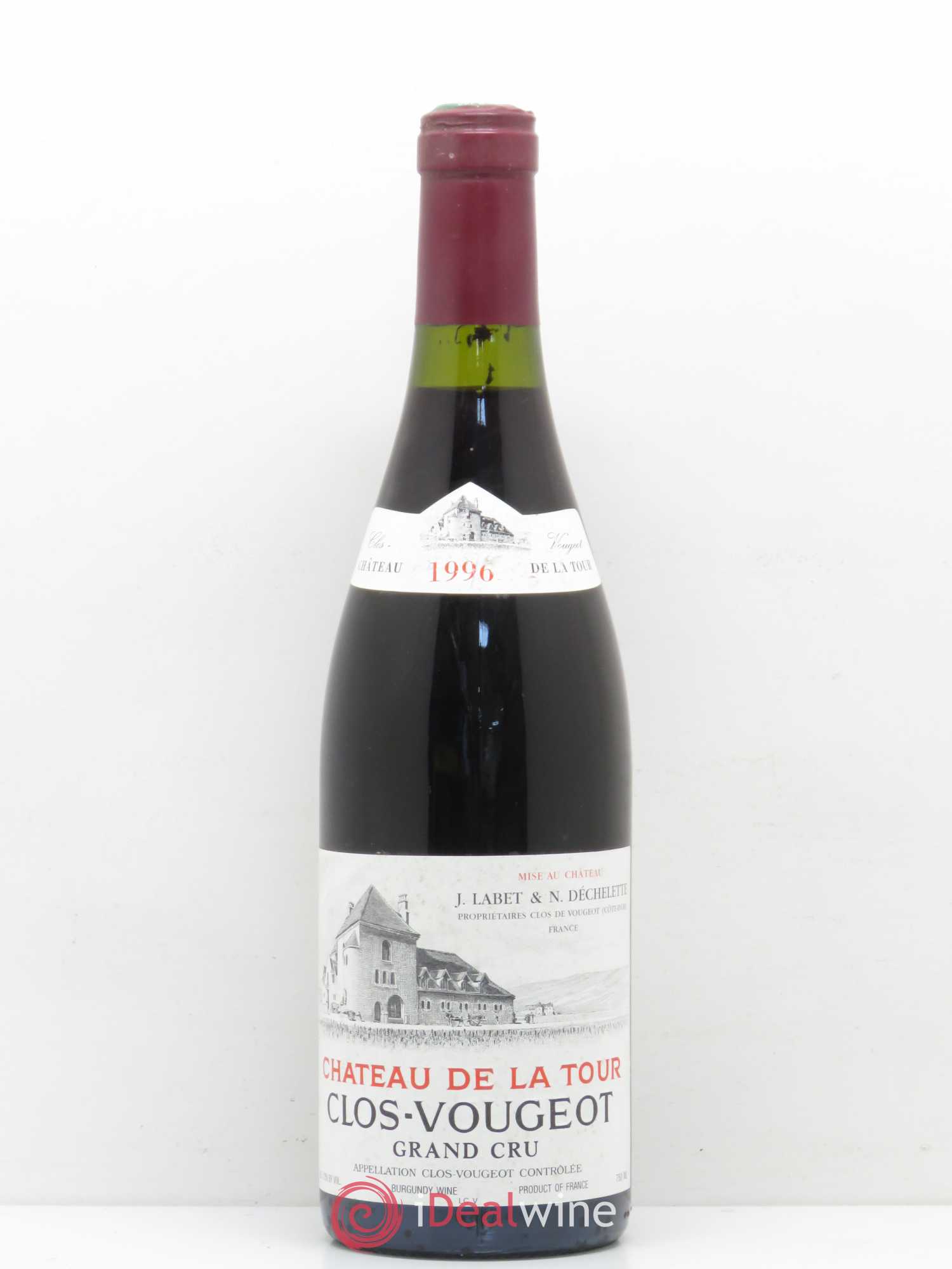 Clos de Vougeot Grand Cru Château de La Tour 1996 - Lot de 1 bouteille - 0