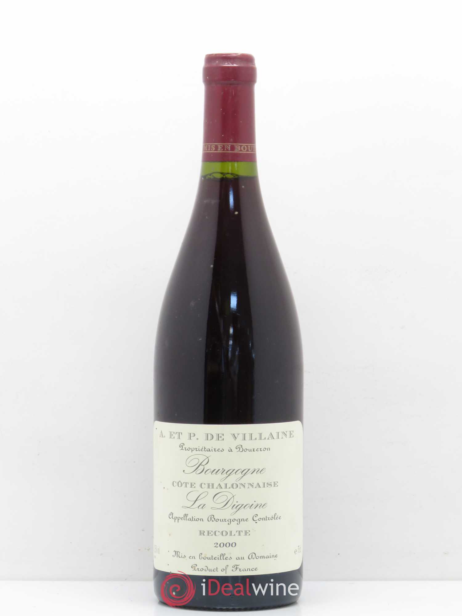 Bourgogne La Digoine Domaine de Villaine 2000 - Lot de 1 bouteille - 0
