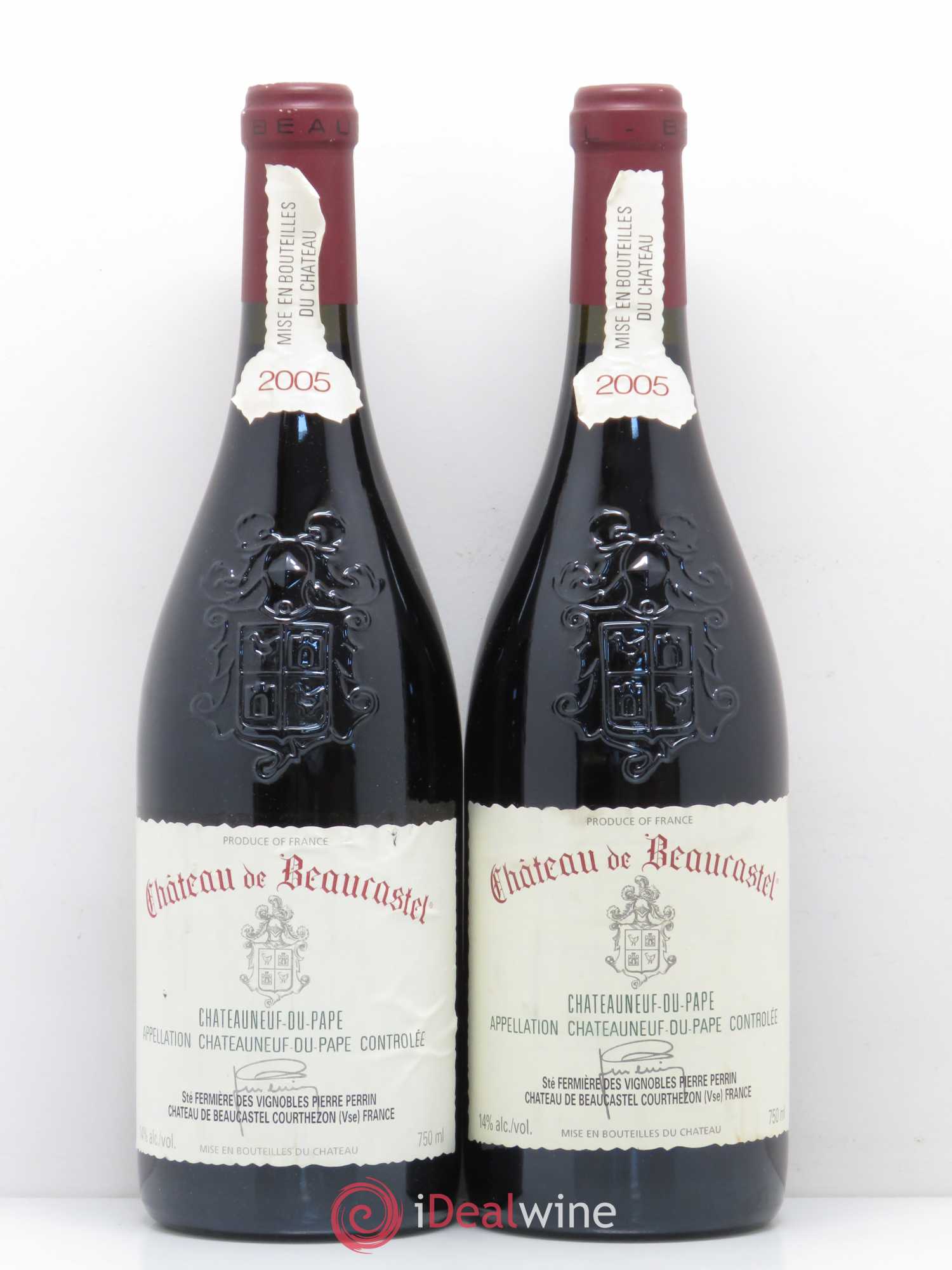Châteauneuf-du-Pape Château de Beaucastel Famille Perrin 2005 - Lot de 2 bouteilles - 0