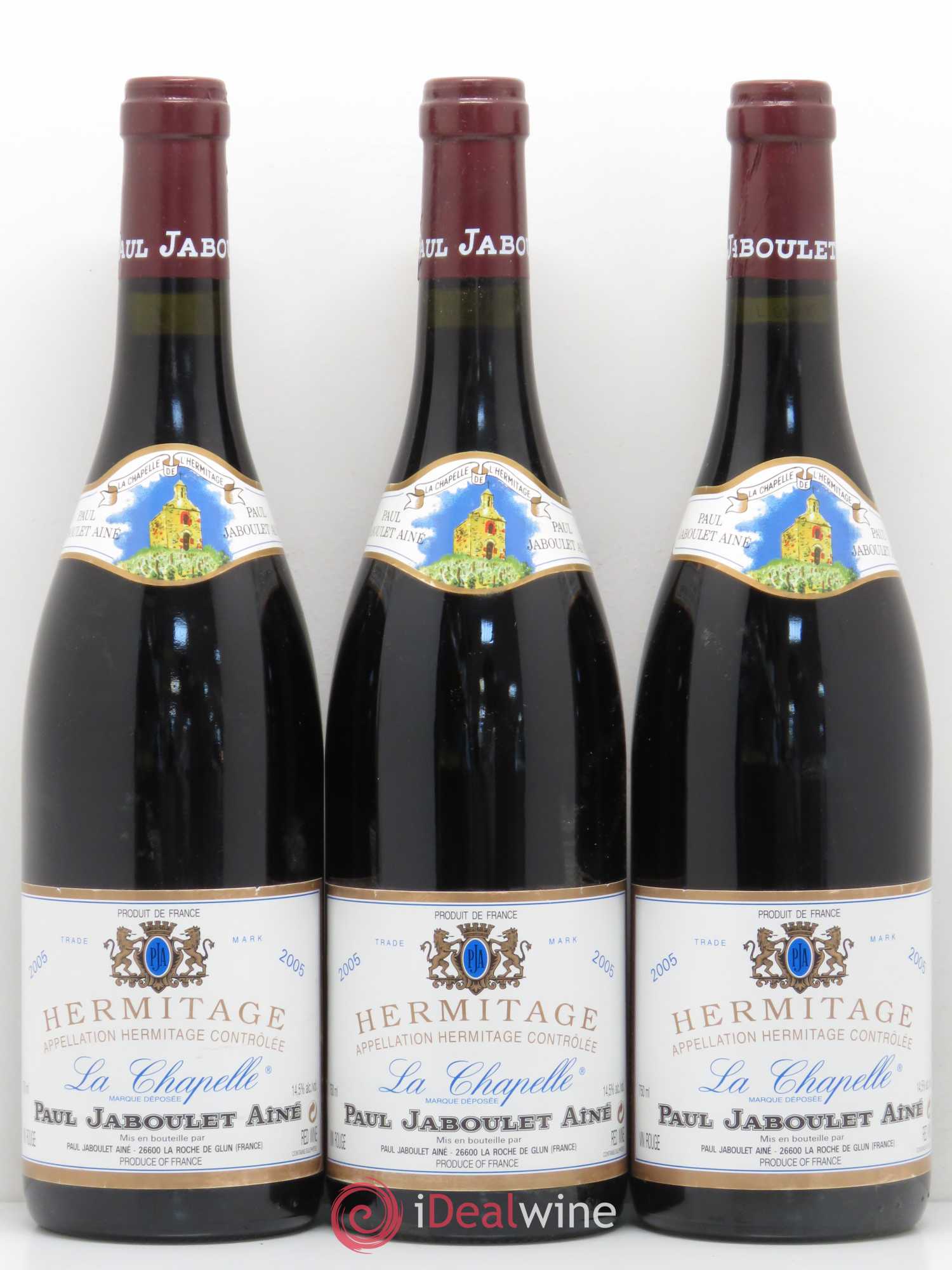 Hermitage La Chapelle Paul Jaboulet Ainé 2005 - Lot de 3 bouteilles - 0
