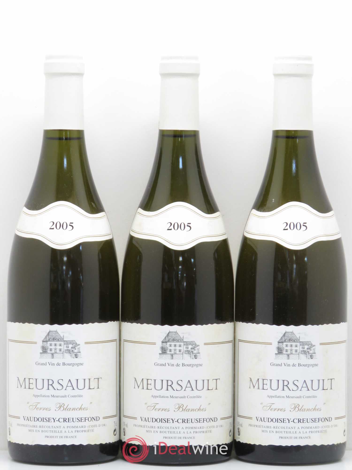 Meursault Terres Blanches Vaudoisey-Creusefond 2005 - Posten von 6 Flaschen - 1