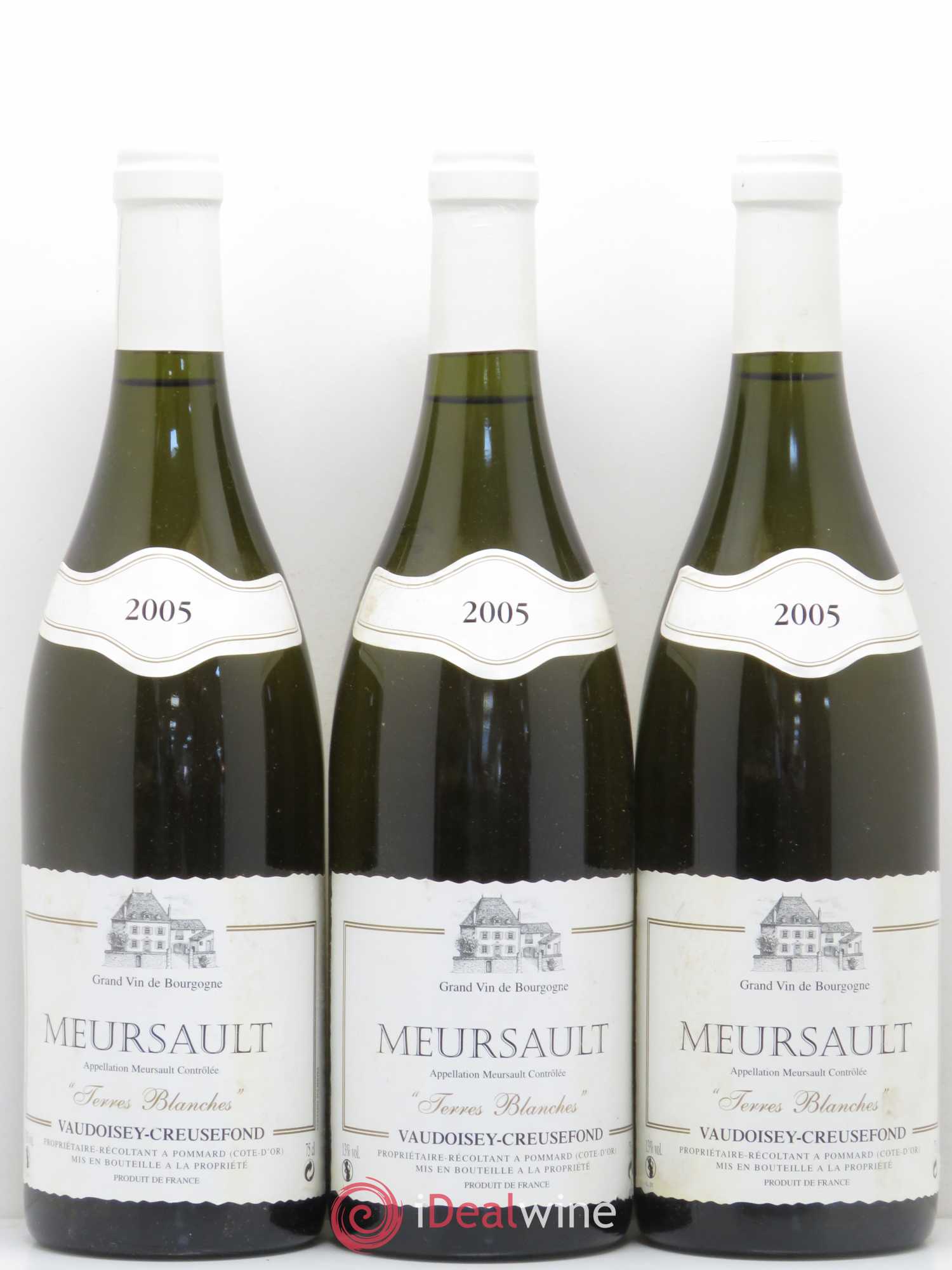 Meursault Terres Blanches Vaudoisey-Creusefond 2005 - Posten von 6 Flaschen - 2