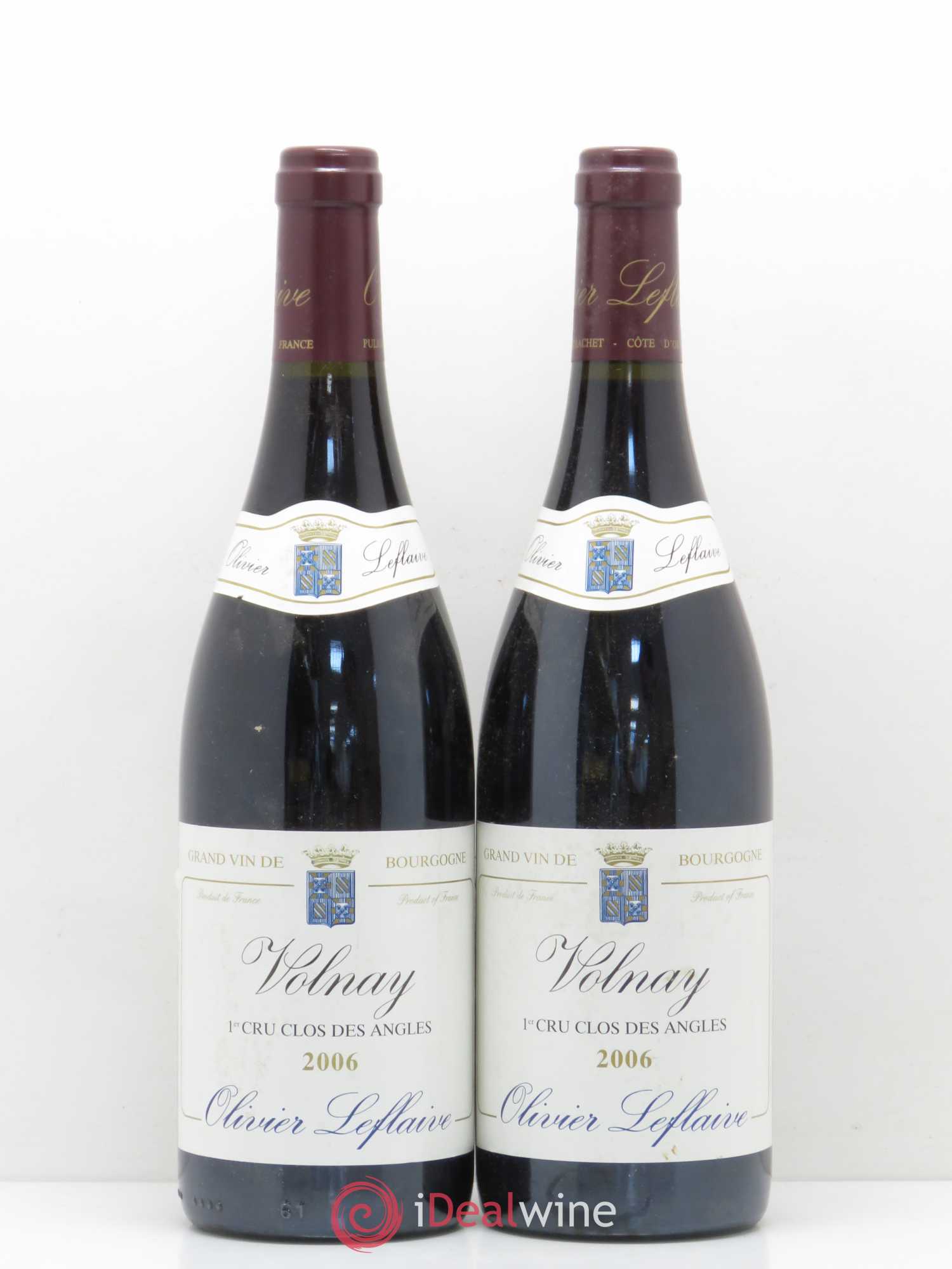 Volnay 1er Cru Clos des Angles Olivier Leflaive 2006 - Posten von 2 Flaschen - 0