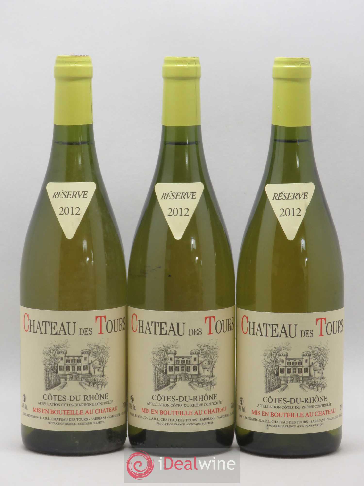Côtes-du-Rhône Château des Tours Emmanuel Reynaud 2012 - Lot de 3 bouteilles - 0