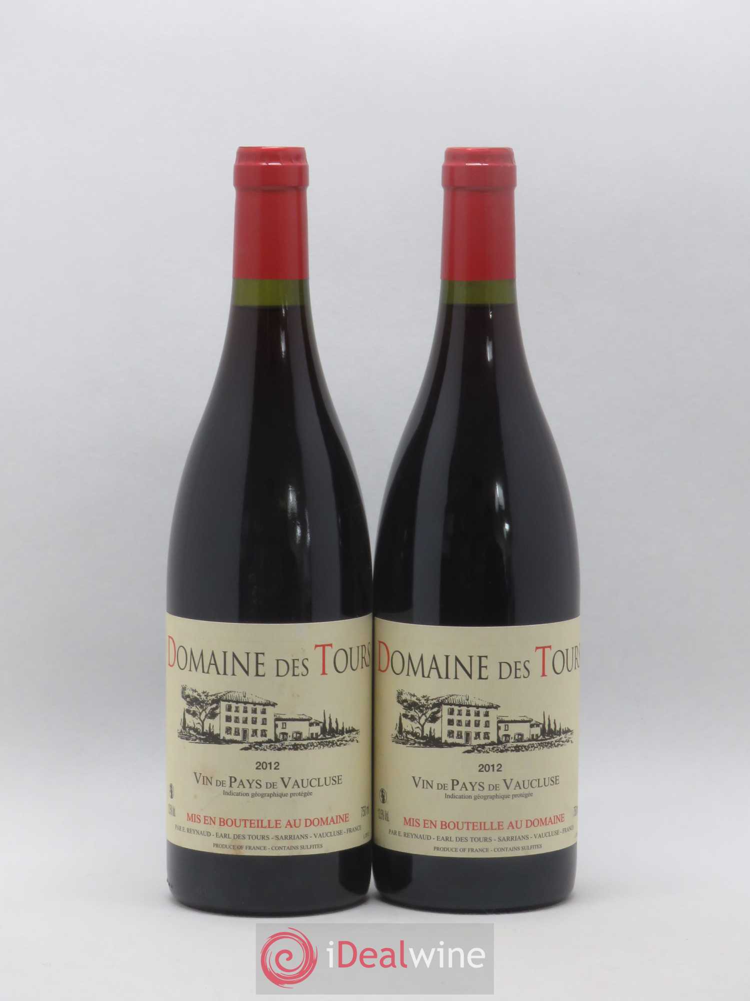 Vaucluse (Vin de Pays de Vaucluse) Domaine des Tours Emmanuel Reynaud 2012 - Lot de 2 bouteilles - 0