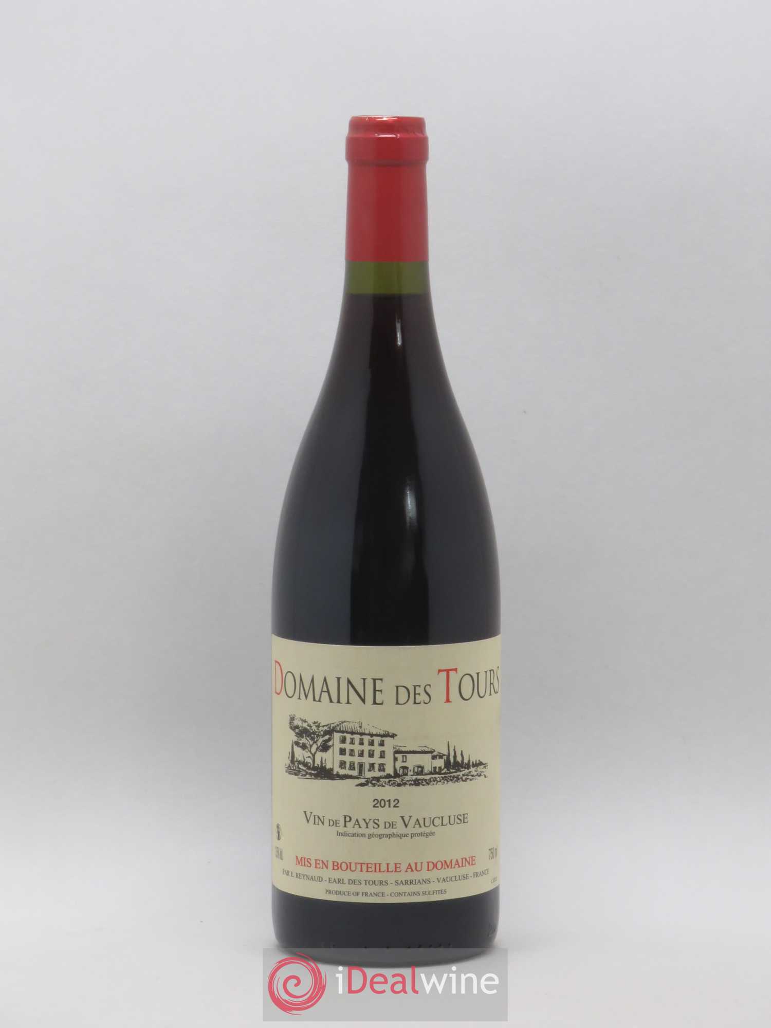 Vaucluse (Vin de Pays de Vaucluse) Domaine des Tours Emmanuel Reynaud 2012 - Lot de 1 bouteille - 0