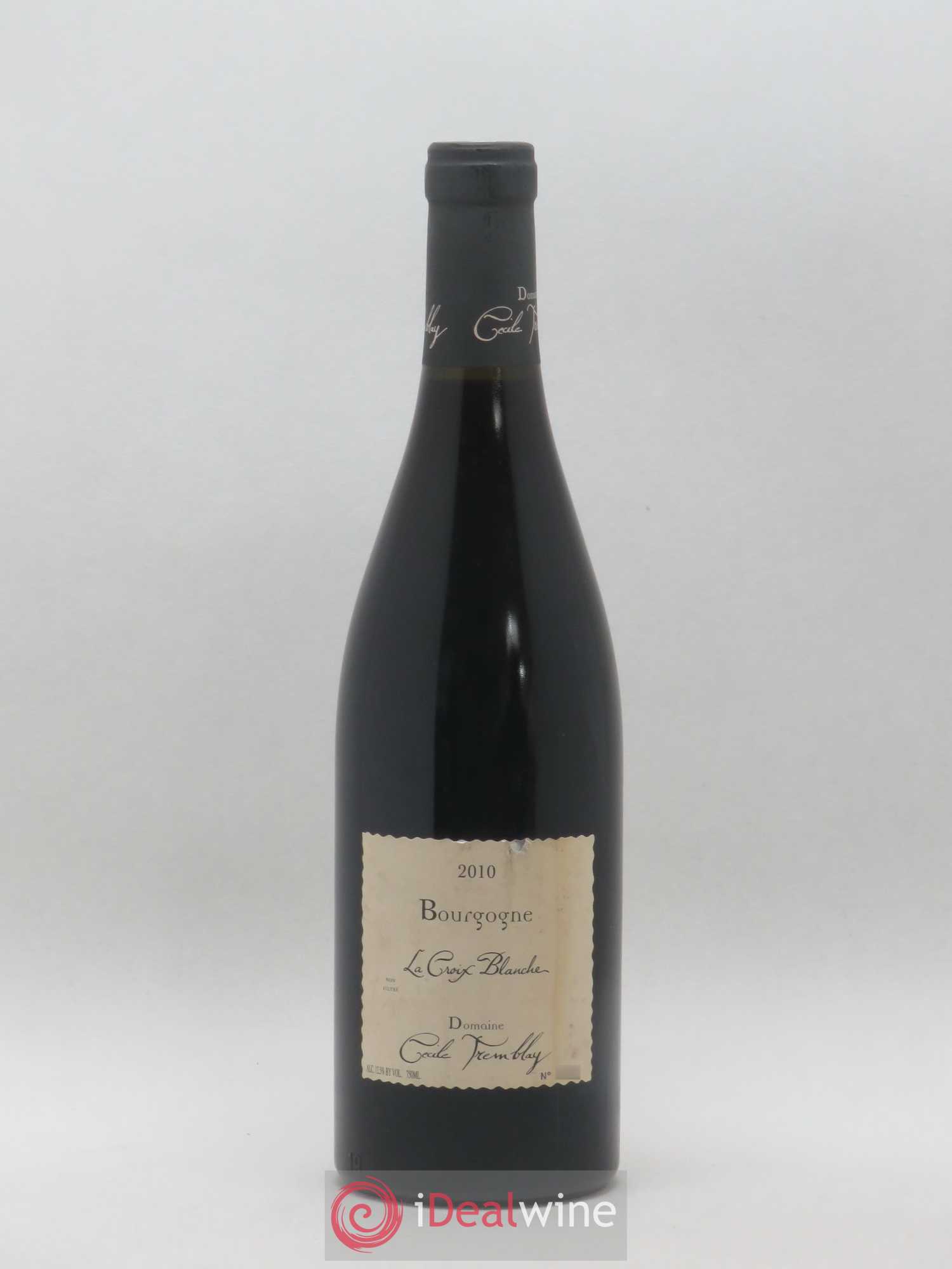 Bourgogne La Croix Blanche Cécile Tremblay 2010 - Lot de 1 bouteille - 0