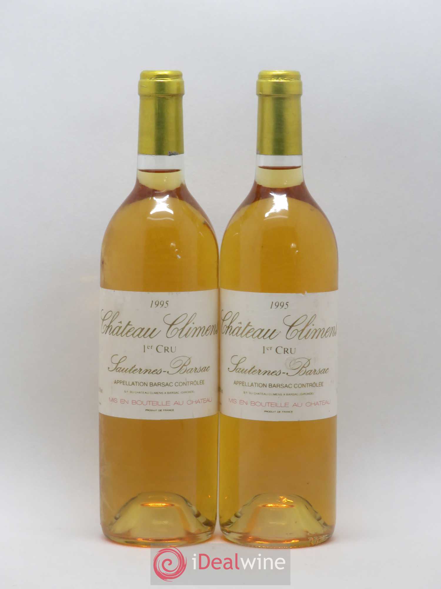 Château Climens 1er Grand Cru Classé 1995 - Lotto di 2 bottiglie - 0