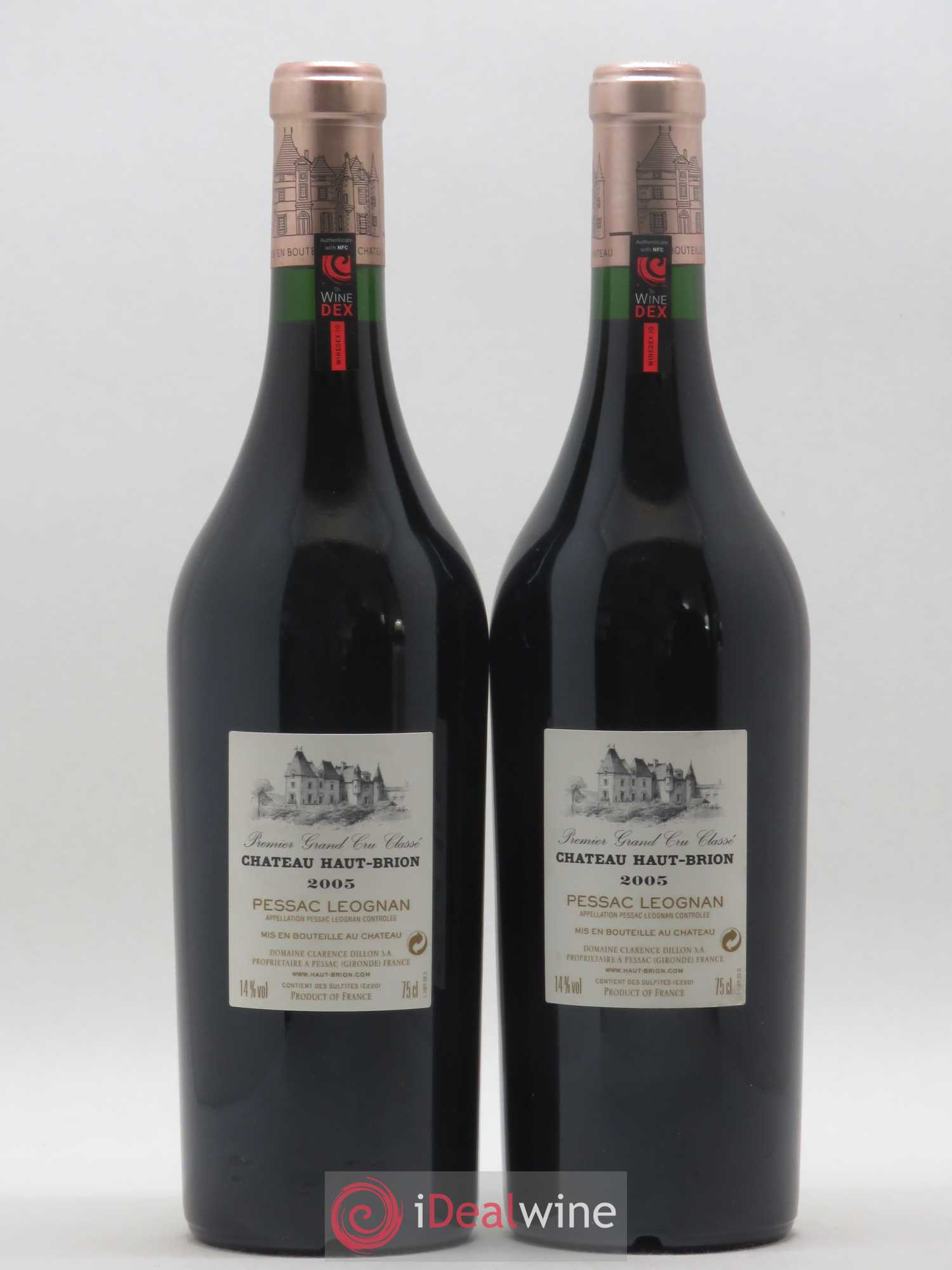 Château Haut Brion 1er Grand Cru Classé 2005 - Lot de 2 bouteilles - 1