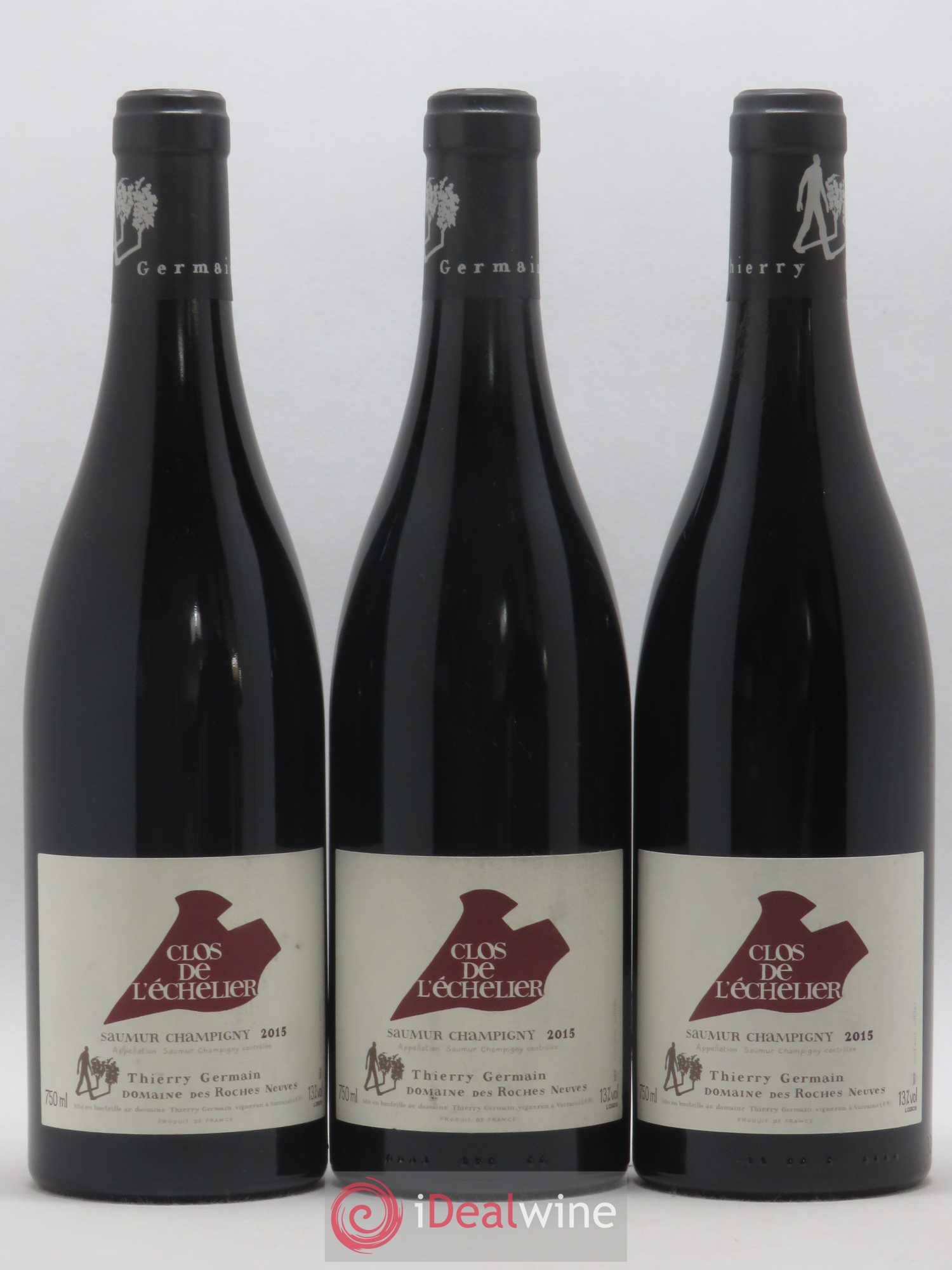Saumur-Champigny Clos de l'Echelier Domaine des Roches Neuves - Thierry Germain 2015 - Lot de 3 bouteilles - 0