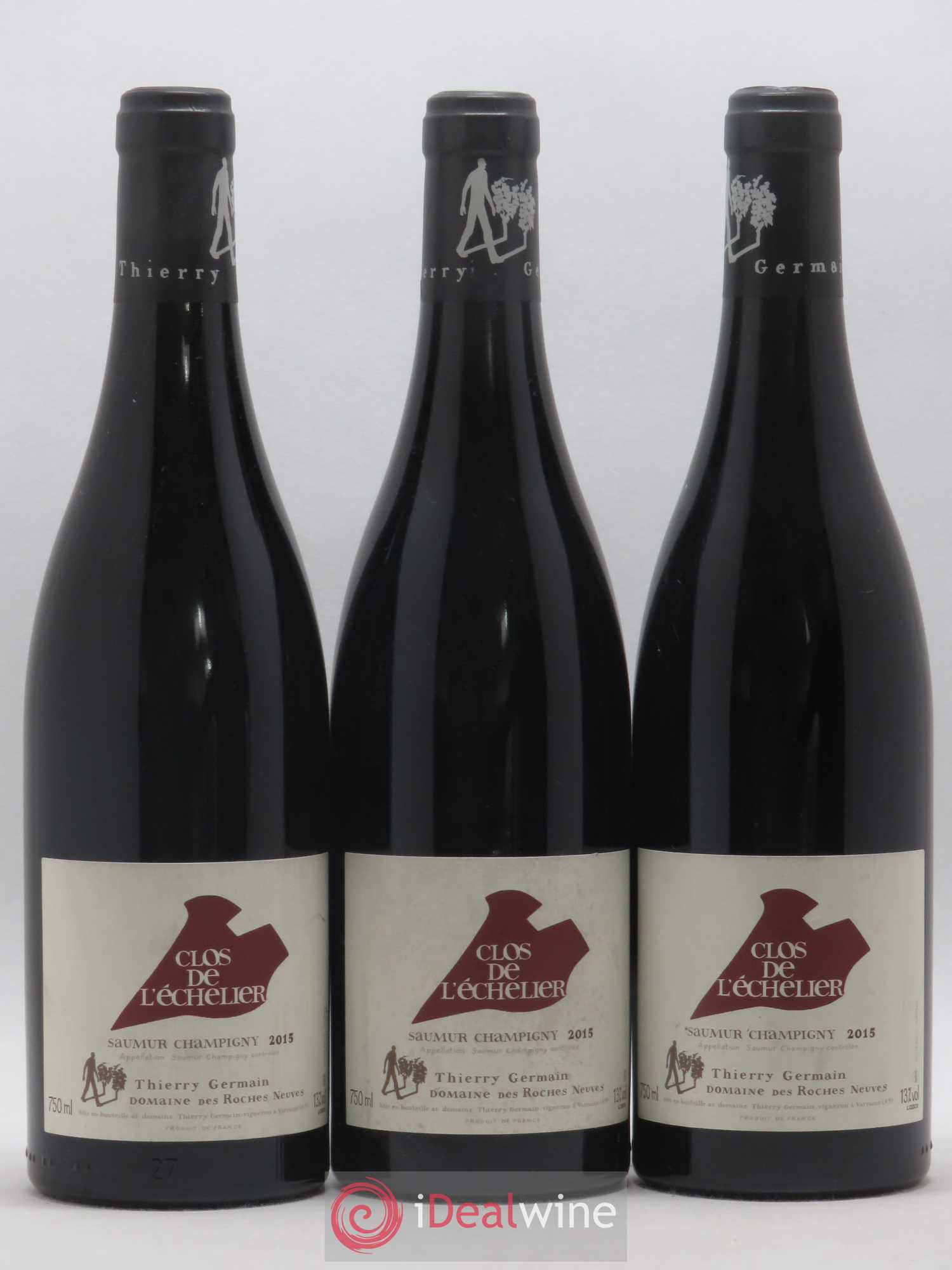 Saumur-Champigny Clos de l'Echelier Domaine des Roches Neuves - Thierry Germain 2015 - Lot de 3 bouteilles - 0