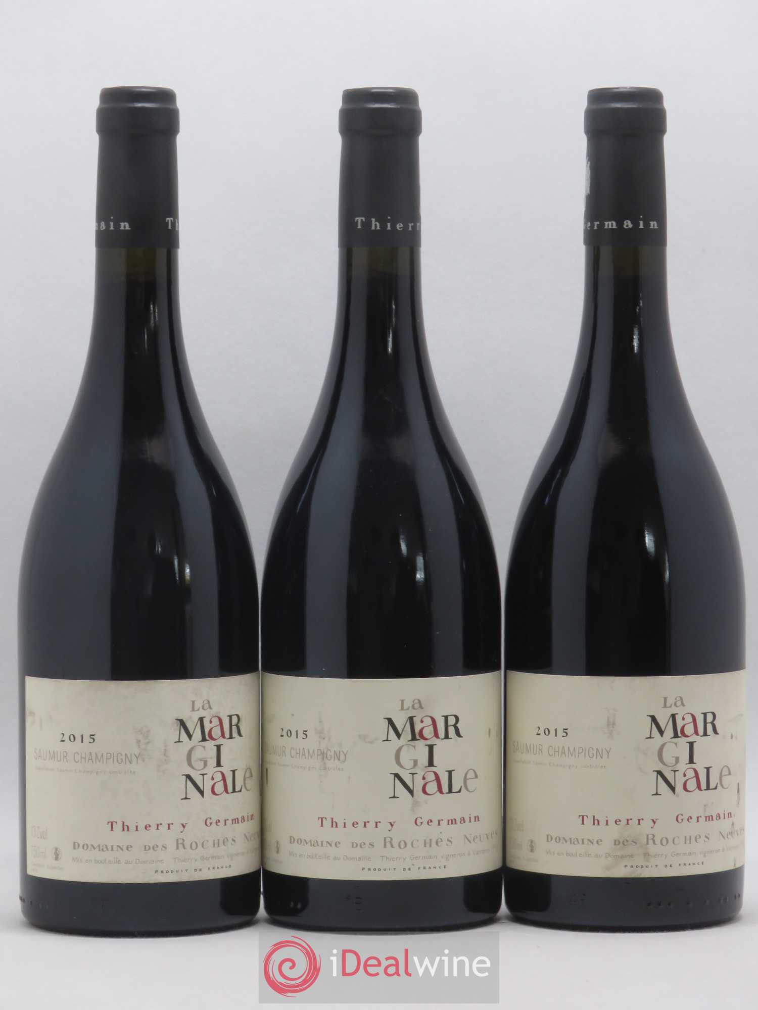 Saumur-Champigny La Marginale Domaine des Roches Neuves - Thierry Germain 2015 - Lot de 3 bouteilles - 0
