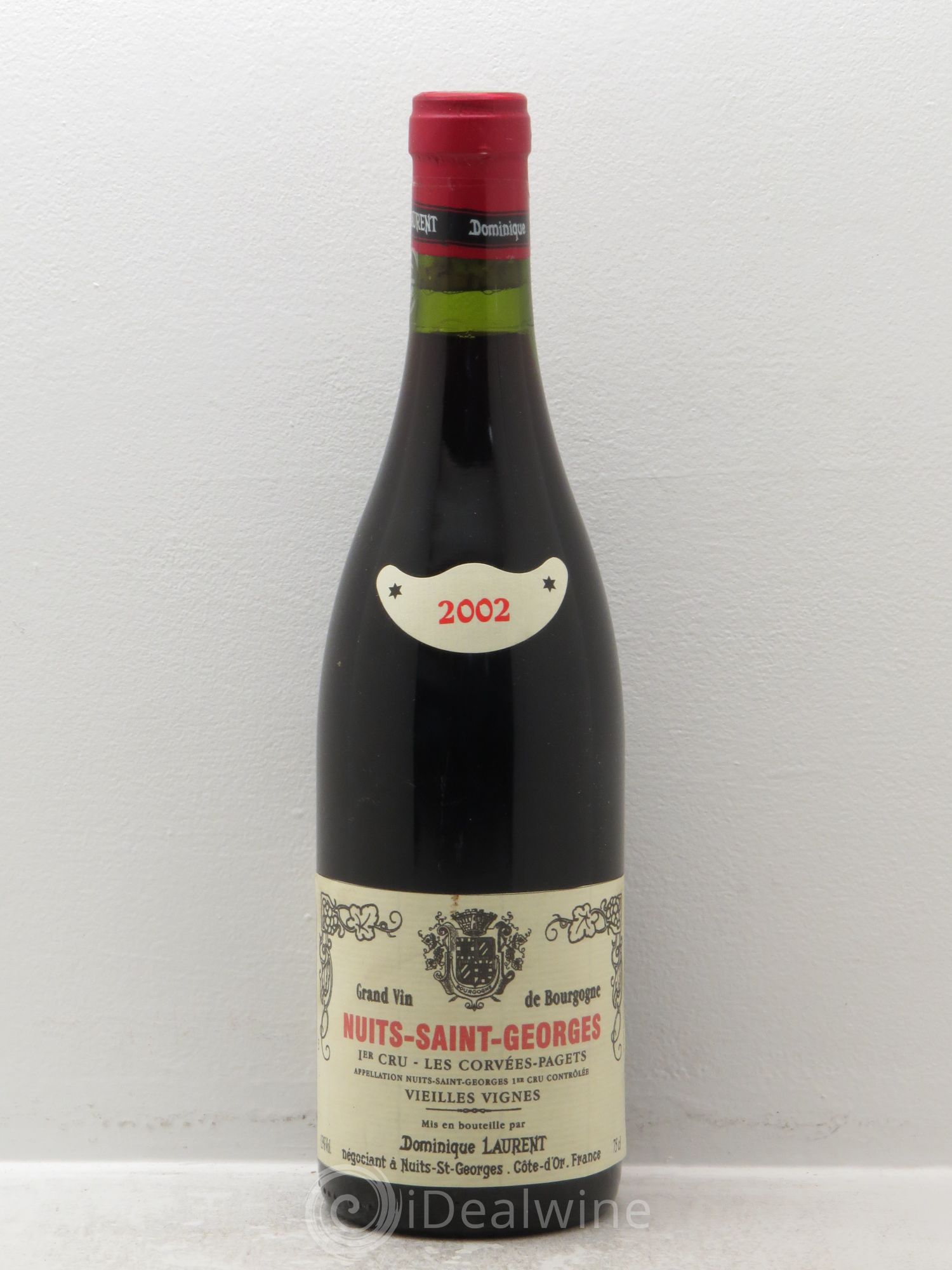 Nuits-Saint-Georges 1er Cru Vieilles Vignes Les Corvées Pagets - Dominique Laurent 2002 - Posten von 1 Flasche - 0
